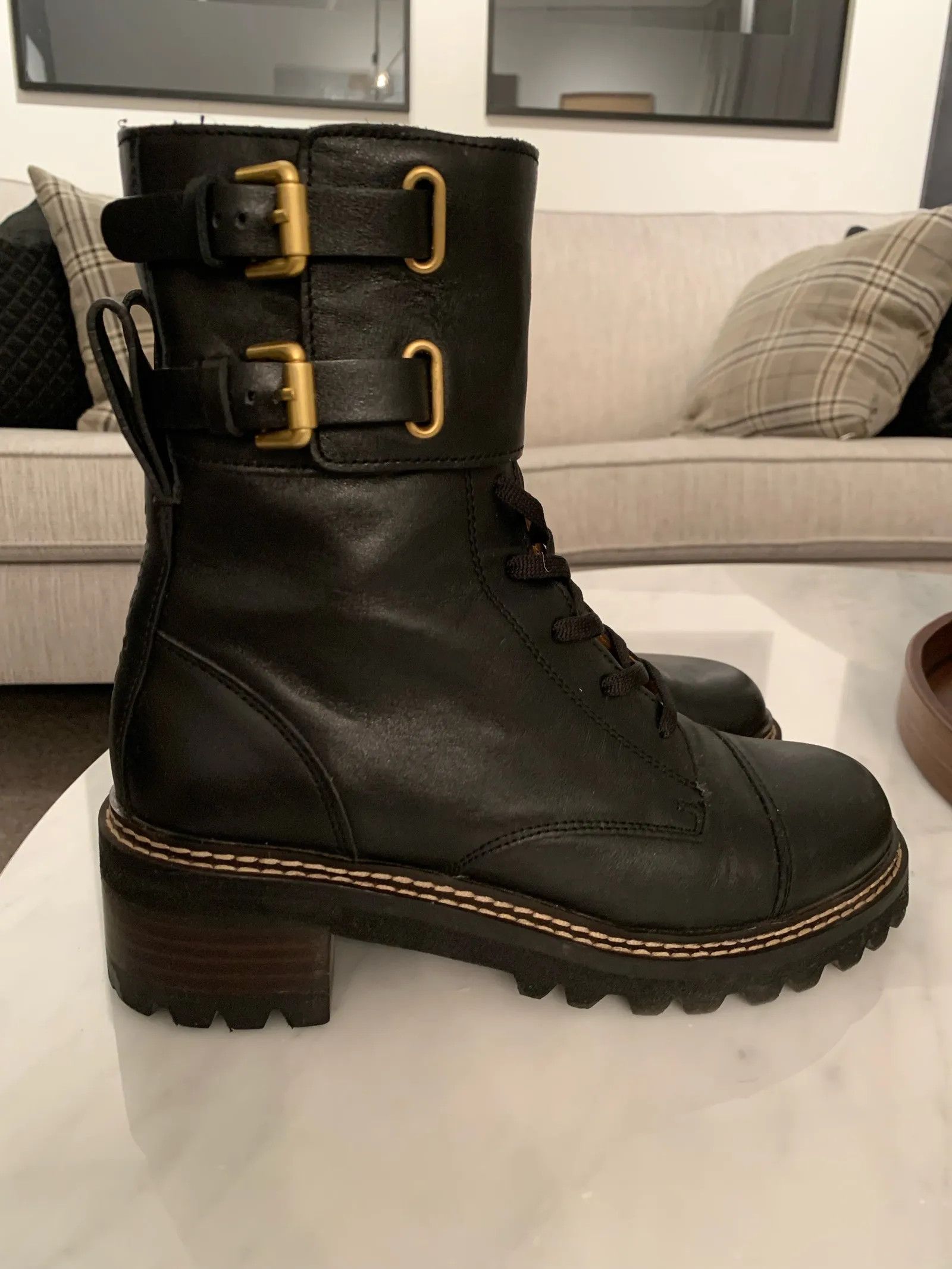 See by Chloe See by Chloé Mallory Lace up boots Size US 9 / IT 39 - 2 Thumbnail