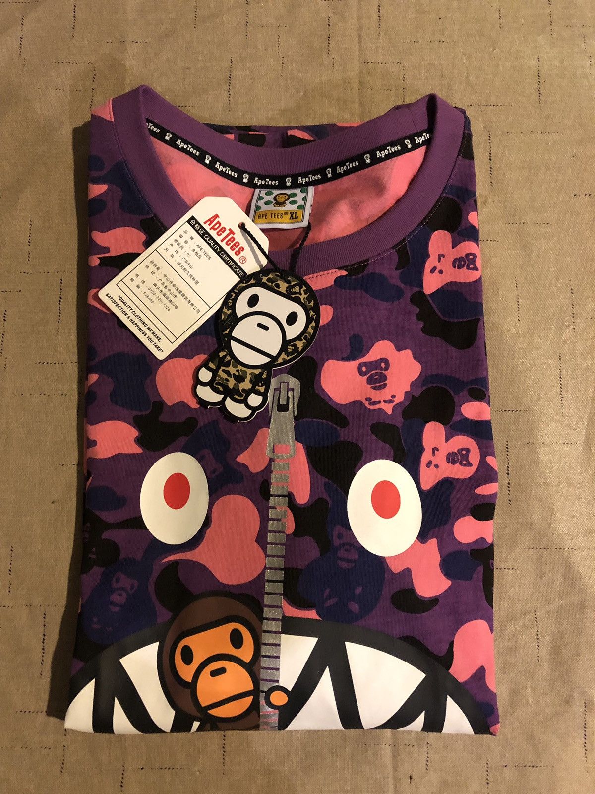 Bape Ape By Jim Design X Bape Camo Tee Exclusive - China Store - Purple ...