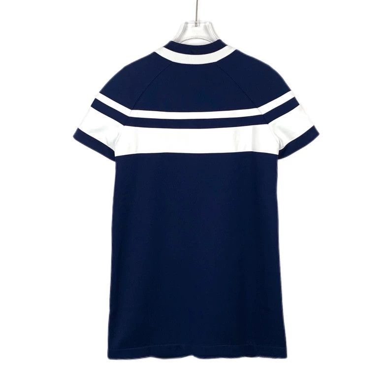 Gucci Gucci Blue Double G Striped Dress Size M / US 6-8 / IT 42-44 - 2 Thumbnail