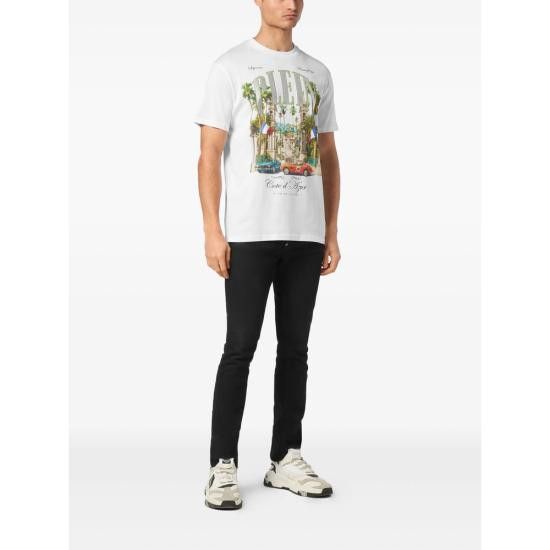 Philipp Plein PHILIPP PLEIN Men T-Shirts MTK8248 PJY002N 01 WHITE Size US XL / EU 56 / 4 - 2 Thumbnail