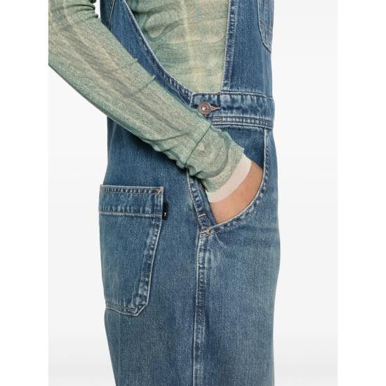 7 For All Mankind 7 FOR ALL MANKIND Women Mid Skirts 7U022555 DUNGAREES JSE BLUE Size M / US 6-8 / IT 42-44 - 2 Thumbnail