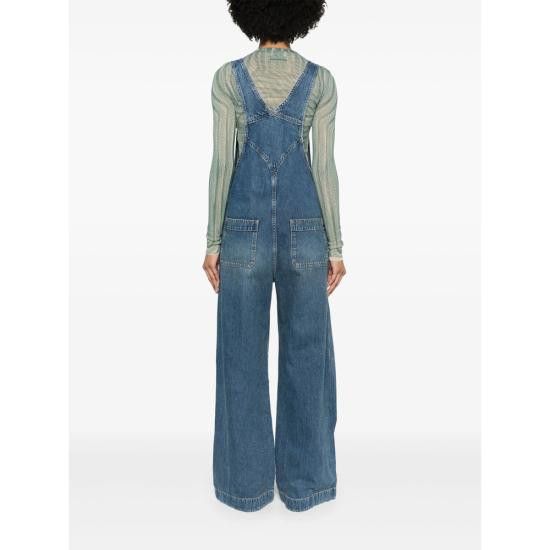 7 For All Mankind 7 FOR ALL MANKIND Women Mid Skirts 7U022555 DUNGAREES JSE BLUE Size M / US 6-8 / IT 42-44 - 5 Thumbnail