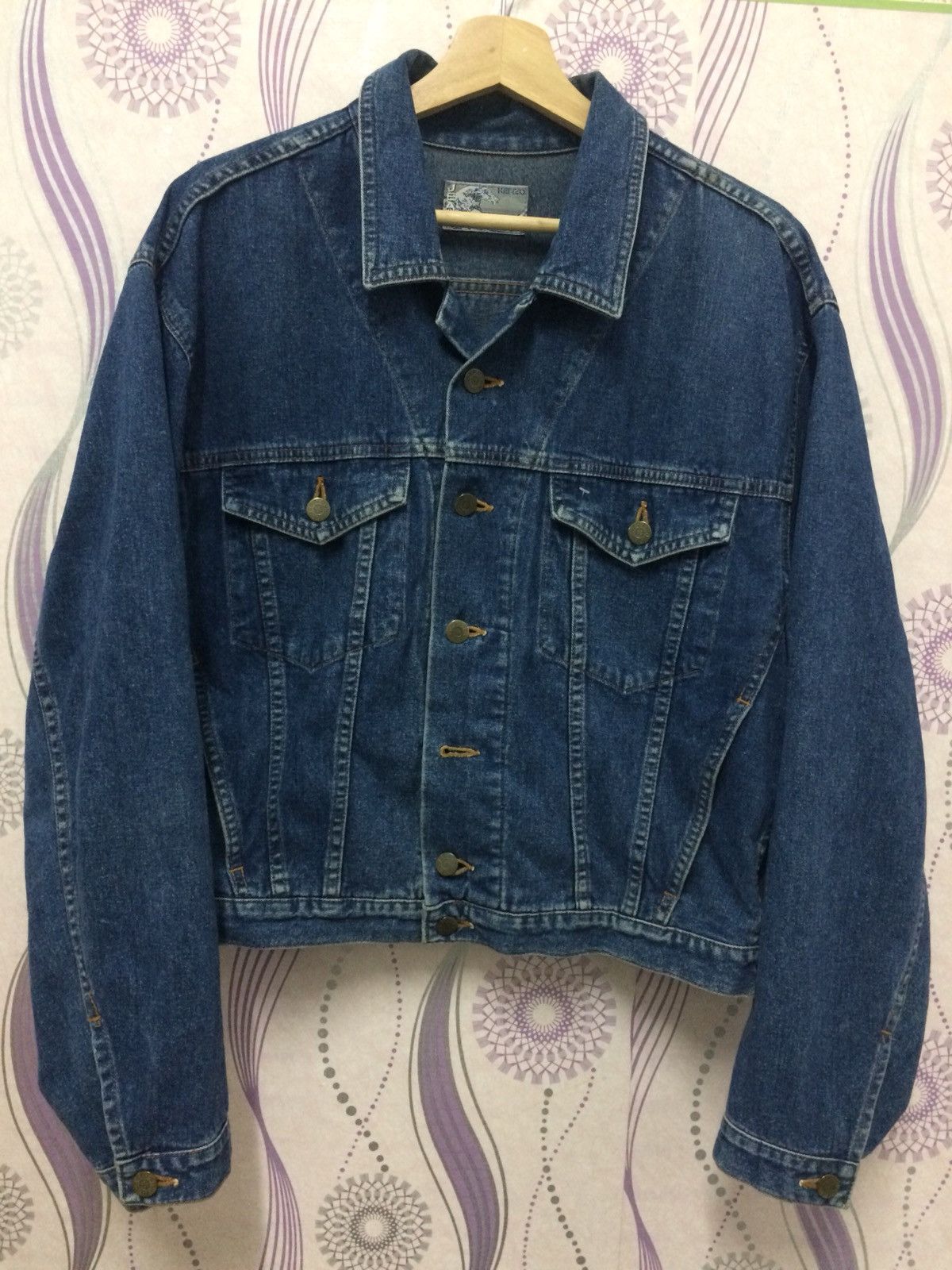 Kenzo Archive Denim Jacket Kenzo Jeans Big Logo Medium/Large