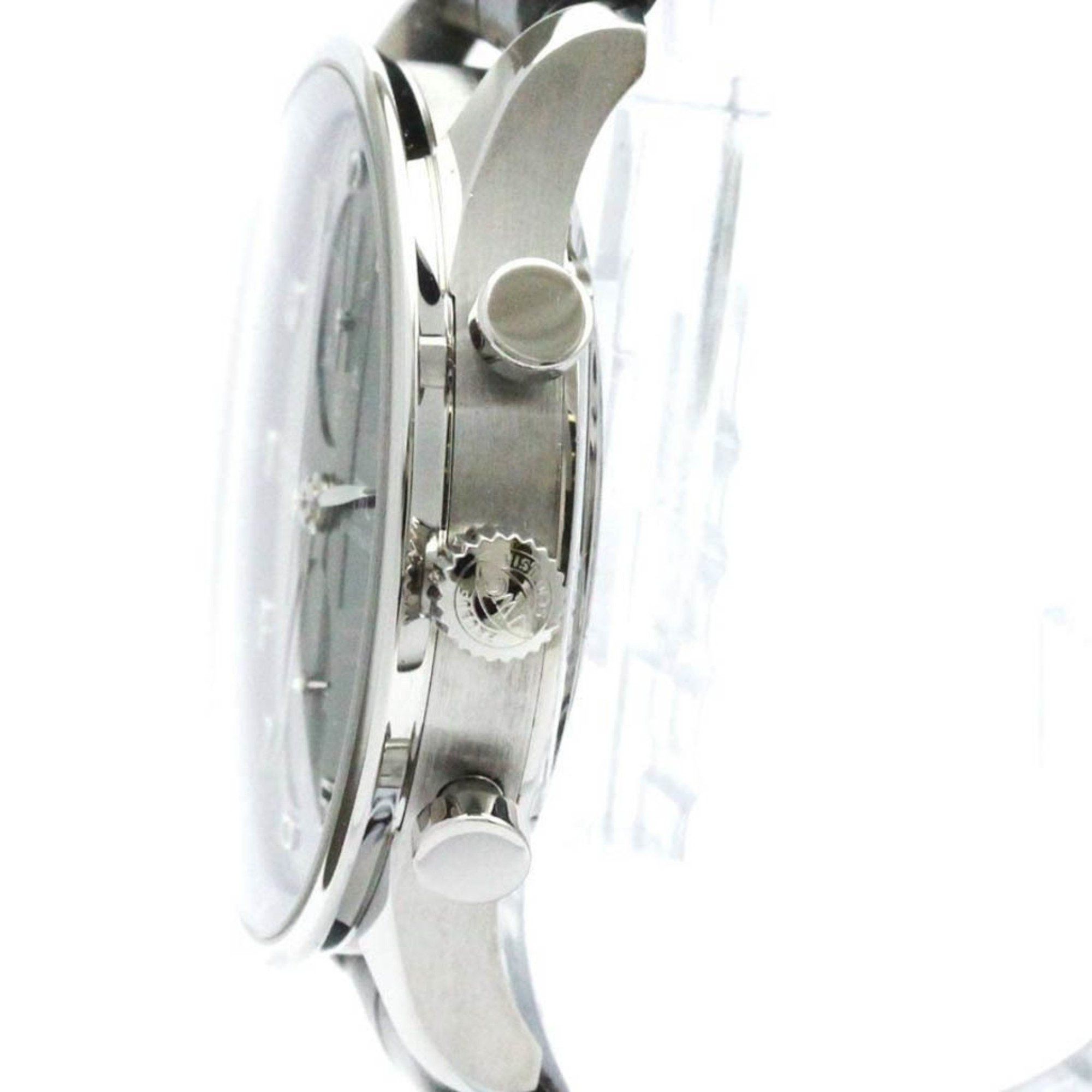 IWC Schaffhausen Polished IWC Portuguese Chronograph Steel Automatic Watch IW371491 BF581019 Size ONE SIZE - 4 Thumbnail