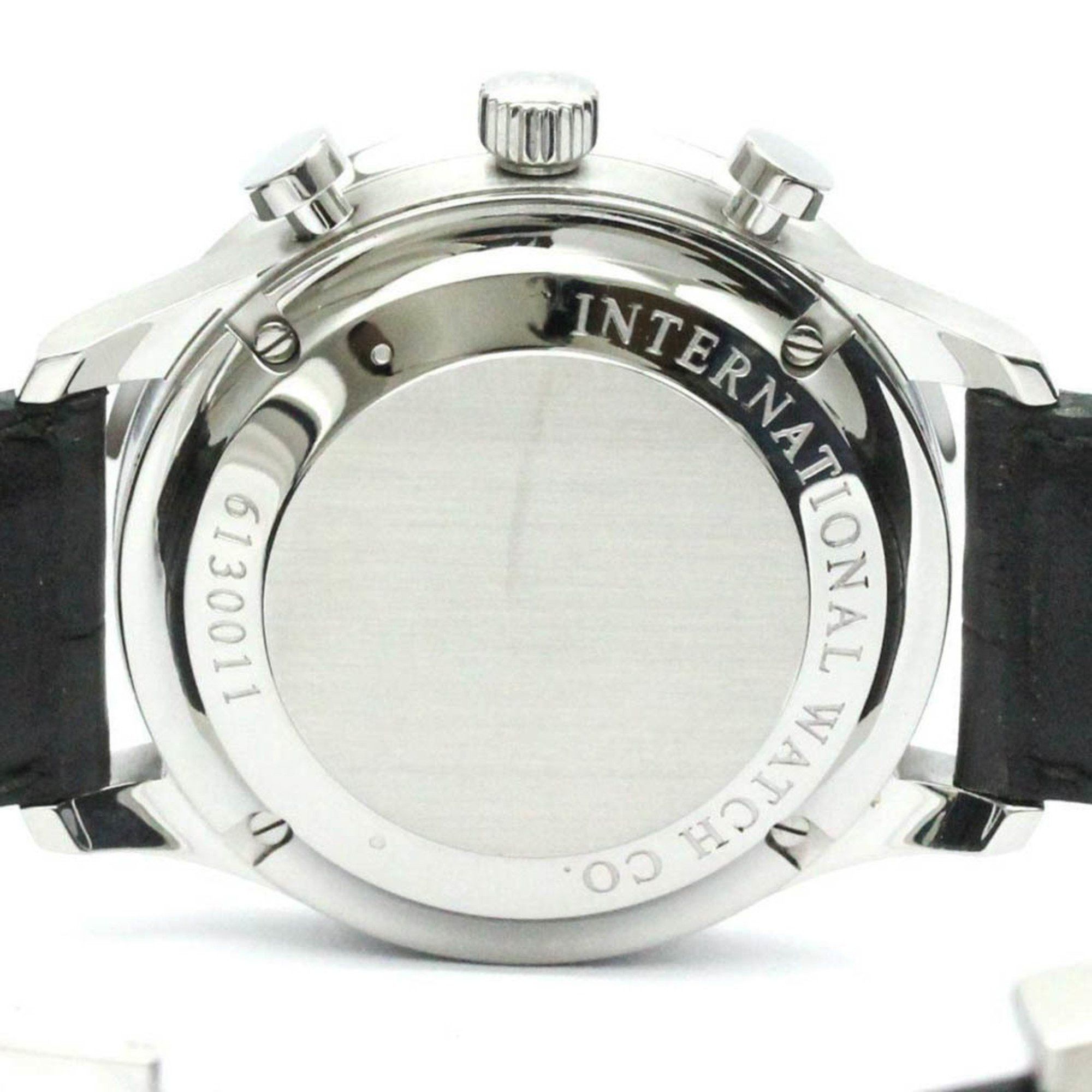 IWC Schaffhausen Polished IWC Portuguese Chronograph Steel Automatic Watch IW371491 BF581019 Size ONE SIZE - 7 Thumbnail