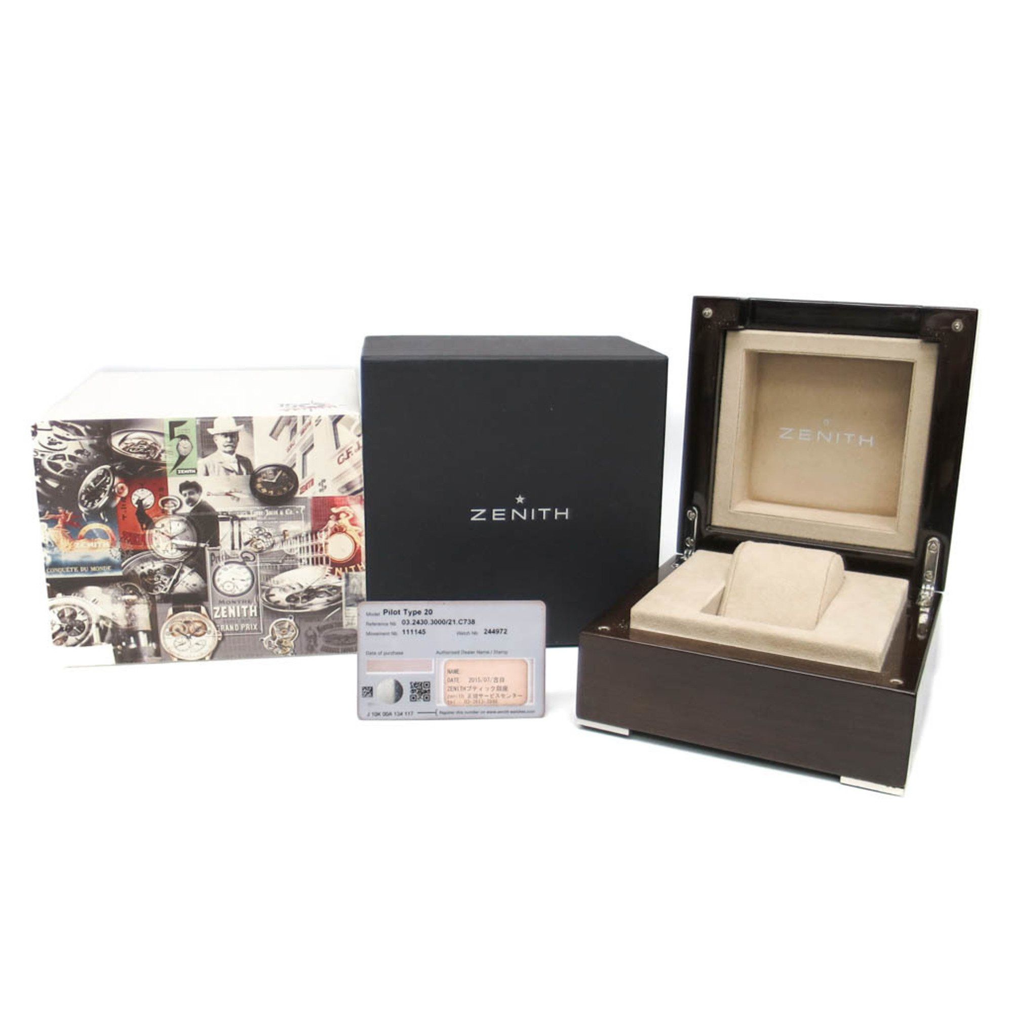 ZENITH ZENITH Pilot Type 20 Extra Special Steel Automatic Watch 03.2430.3000 BF581267 Size ONE SIZE - 6 Thumbnail