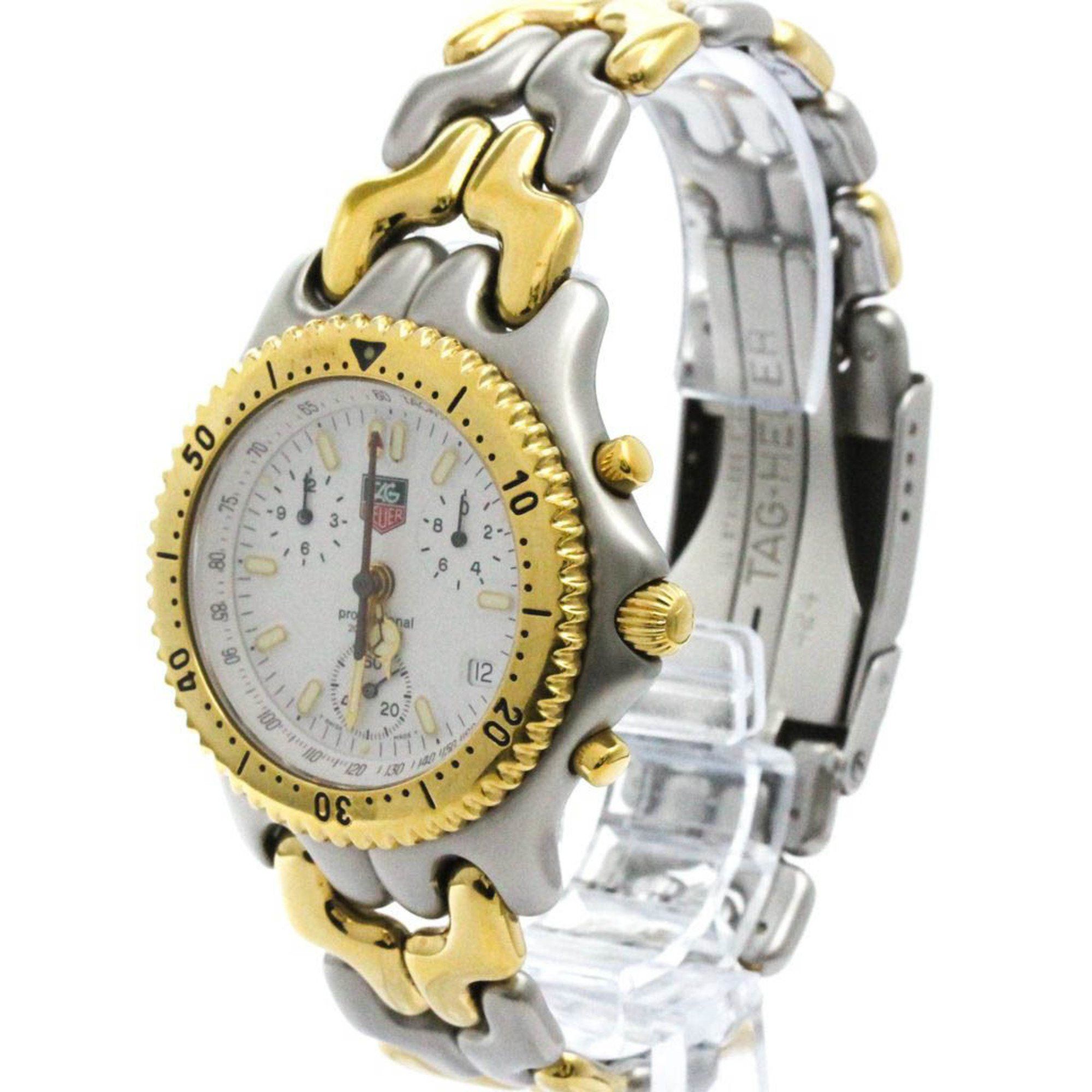 Tag Heuer Polished TAG HEUER Sel Chronograph Gold Plated Steel Mens Watch S35.006 BF580415 Size ONE SIZE - 2 Thumbnail