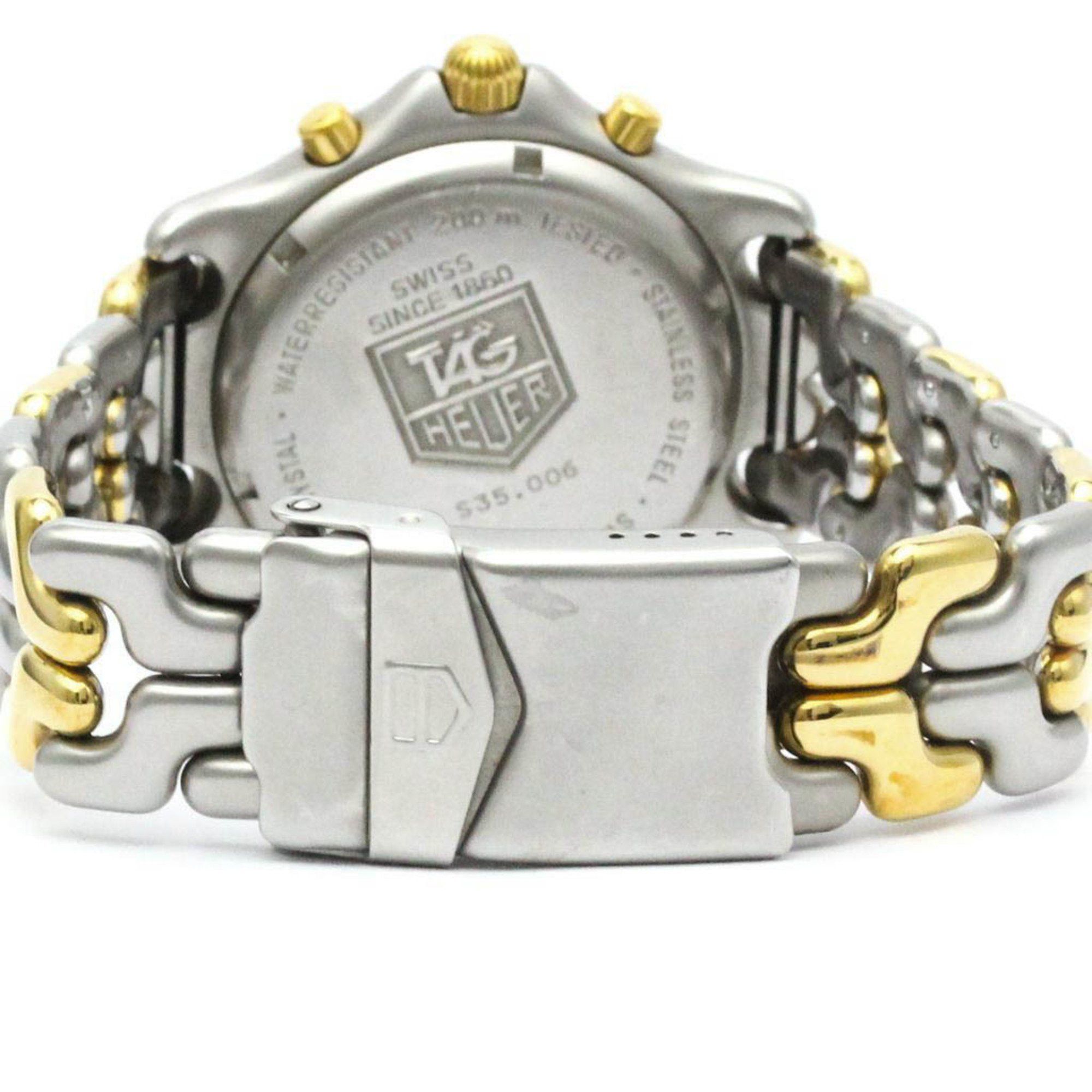 Tag Heuer Polished TAG HEUER Sel Chronograph Gold Plated Steel Mens Watch S35.006 BF580415 Size ONE SIZE - 5 Thumbnail