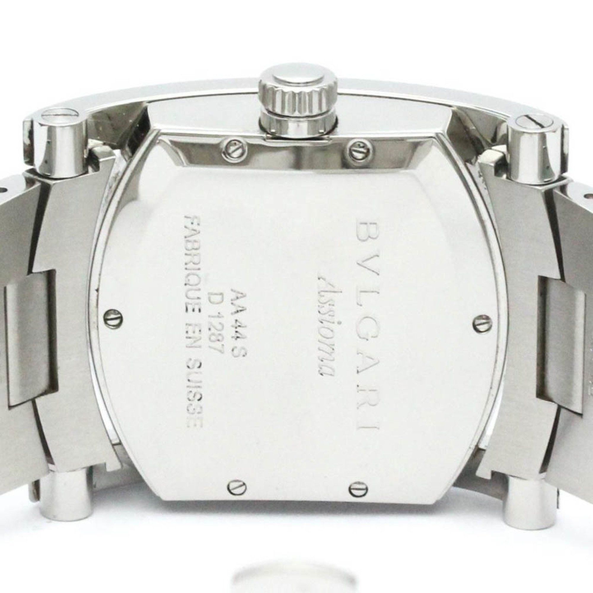 Bvlgari Polished BVLGARI Assioma Steel Automatic Mens Watch AA44S BF581272 Size ONE SIZE - 6 Thumbnail