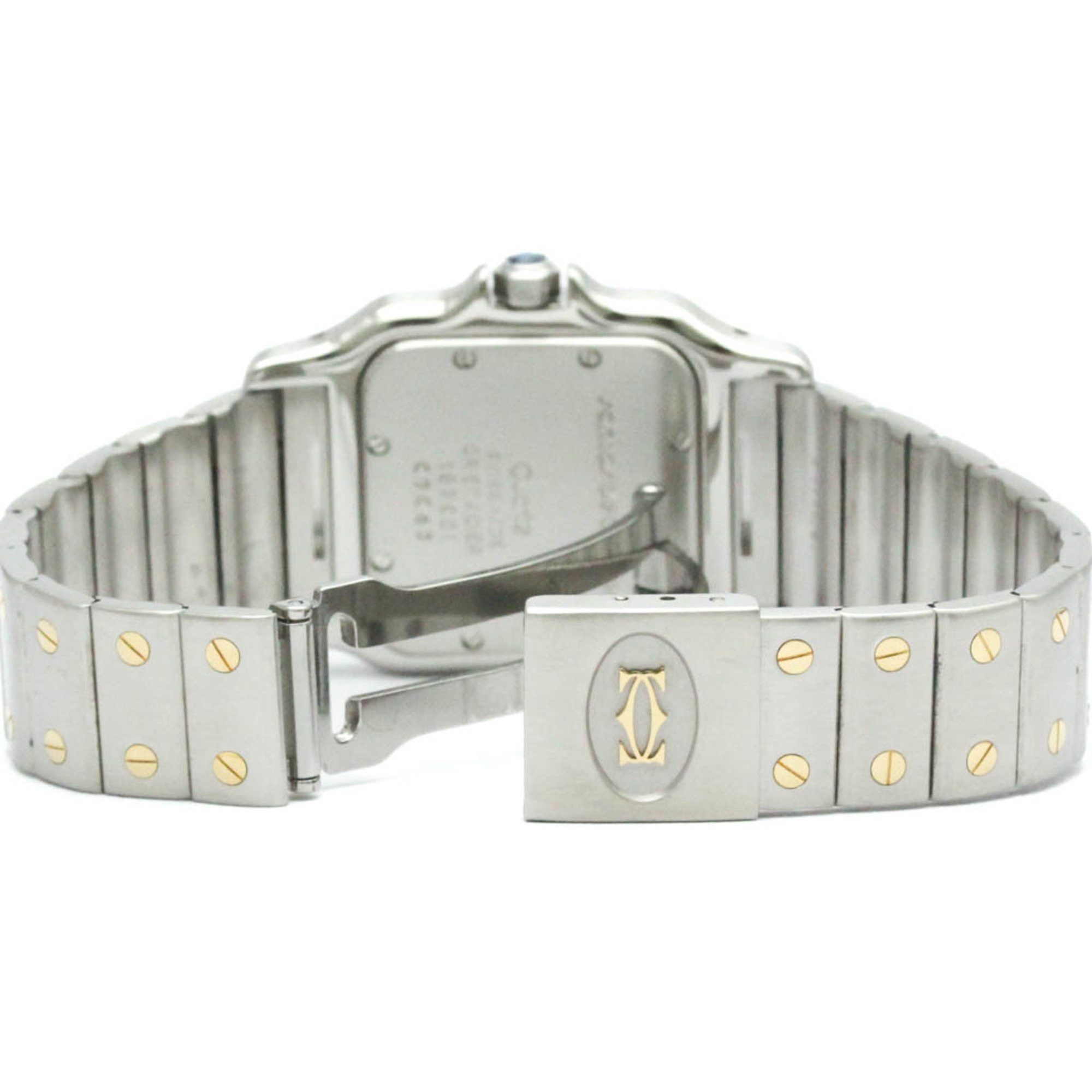 Cartier Polished CARTIER Santos Galbee 18K Gold Steel Quartz Mens Watch 187901 BF578285 Size ONE SIZE - 5 Thumbnail