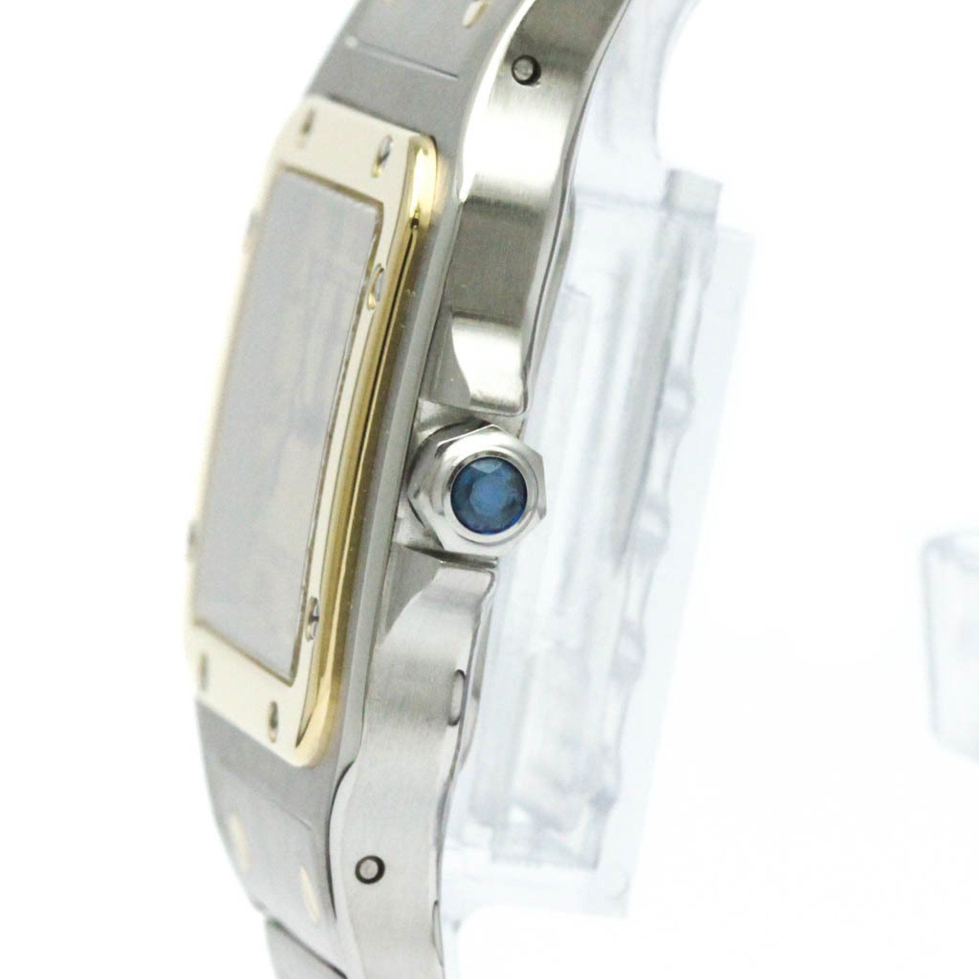 Cartier Polished CARTIER Santos Galbee 18K Gold Steel Quartz Mens Watch 187901 BF578285 Size ONE SIZE - 4 Thumbnail