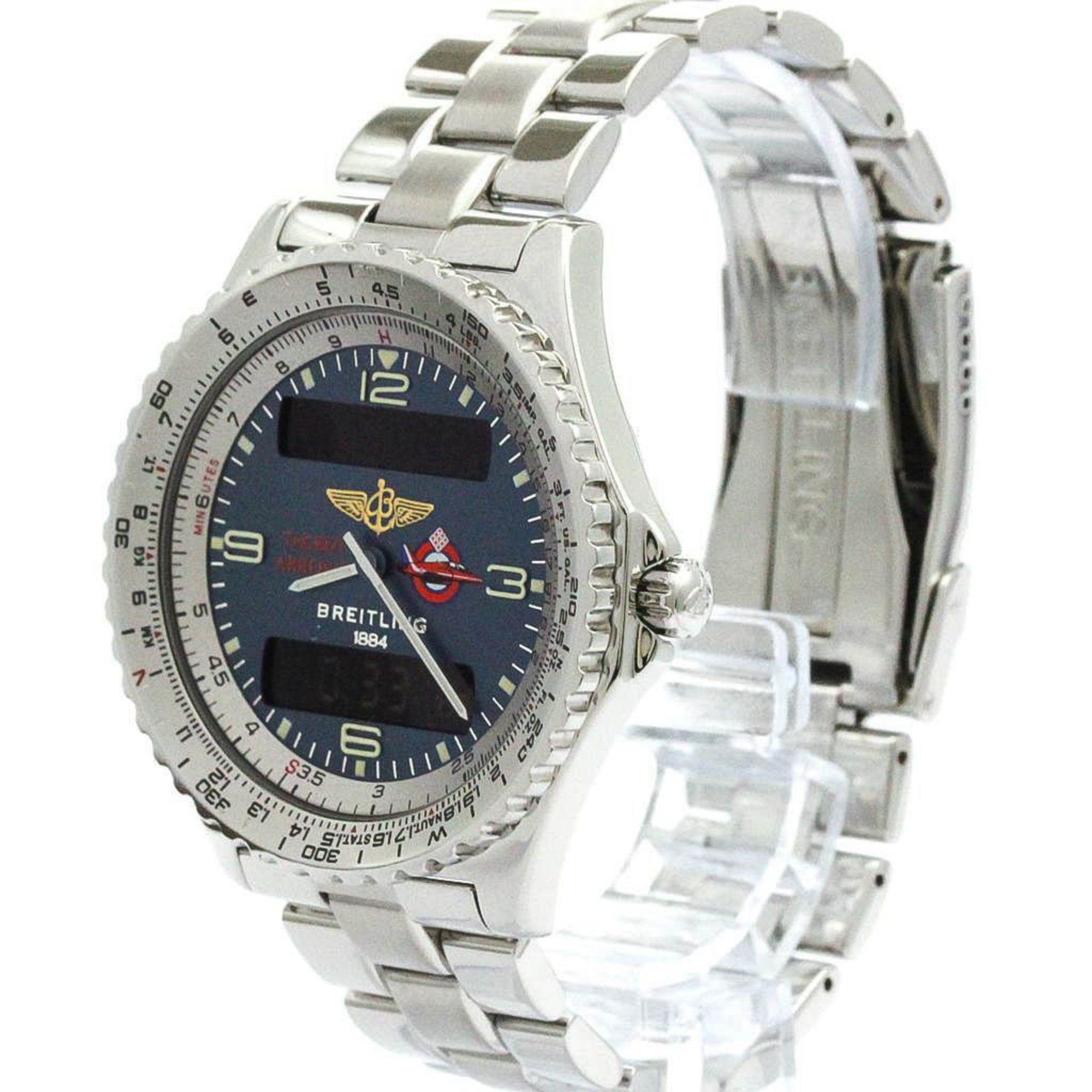Breitling Polished BREITLING Chronospace Red Arrows Steel Mens Watch A56012 BF579234 Size ONE SIZE - 2 Thumbnail