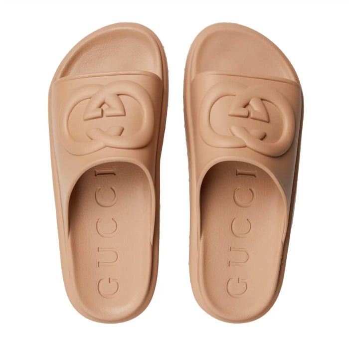 Gucci Gucci Interlocking G Rubber Slide Sandals SIZE 35 Size ONE SIZE - 2 Thumbnail