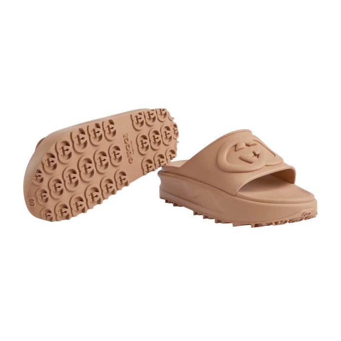 Gucci Gucci Interlocking G Rubber Slide Sandals SIZE 41 Size ONE SIZE - 3 Thumbnail