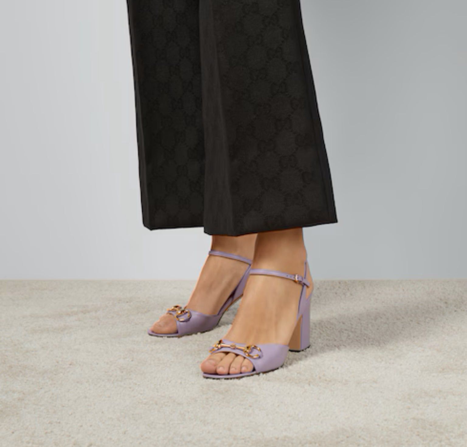 Gucci Gucci Horsebit Mide Heel Sandals SIZE 39.5 Size ONE SIZE - 3 Thumbnail