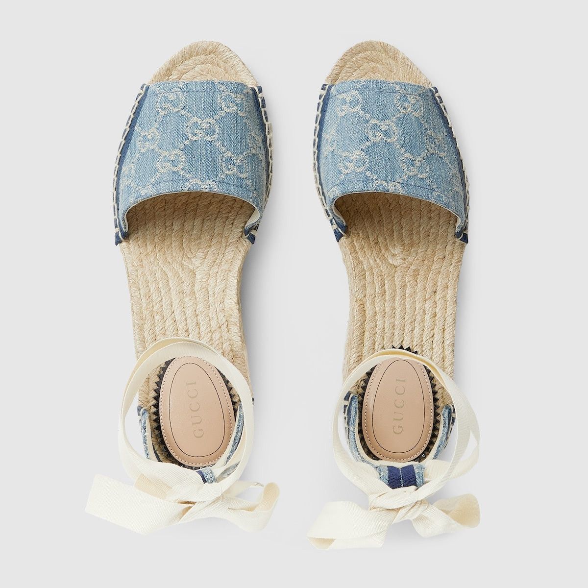 Gucci Gucci GG Denim Platform Espadrilles SIZE 38.5 Size ONE SIZE - 3 Thumbnail
