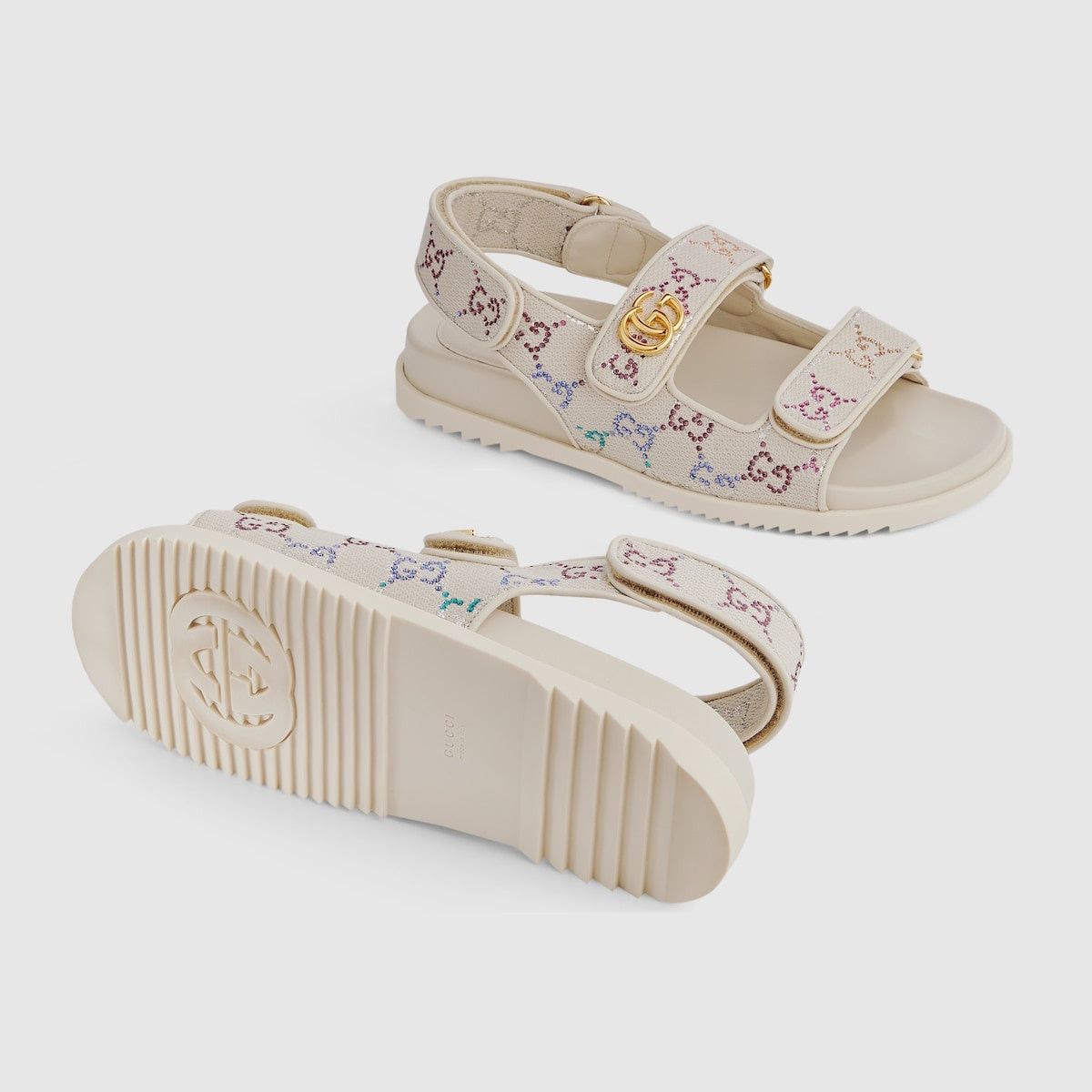 Gucci Gucci GG Crystals Sandals SIZE 38 Size ONE SIZE - 2 Thumbnail