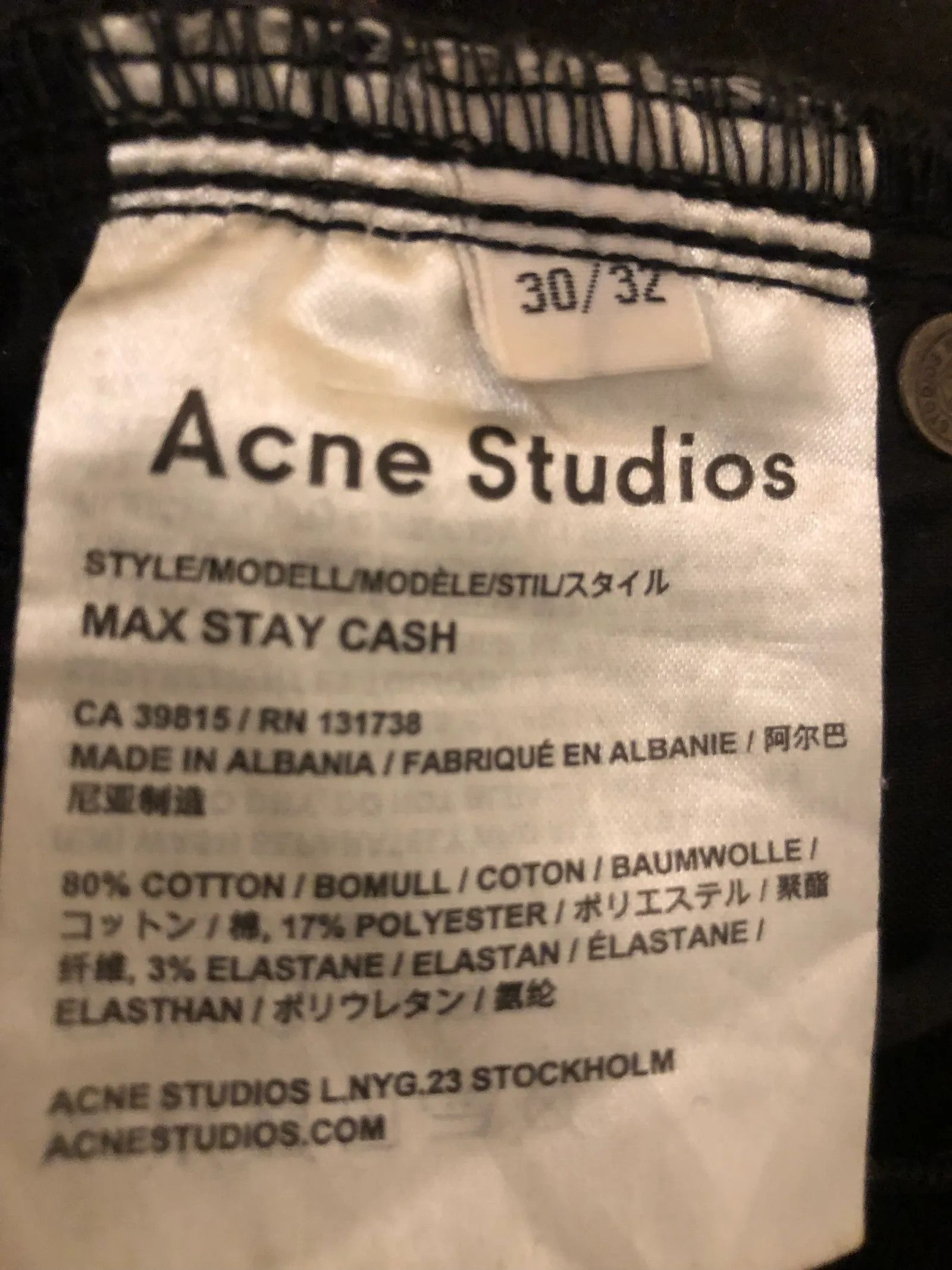 Acne Studios Acne Studios Stay cash Jeans Size 30" / US 8 / IT 44 - 4 Thumbnail