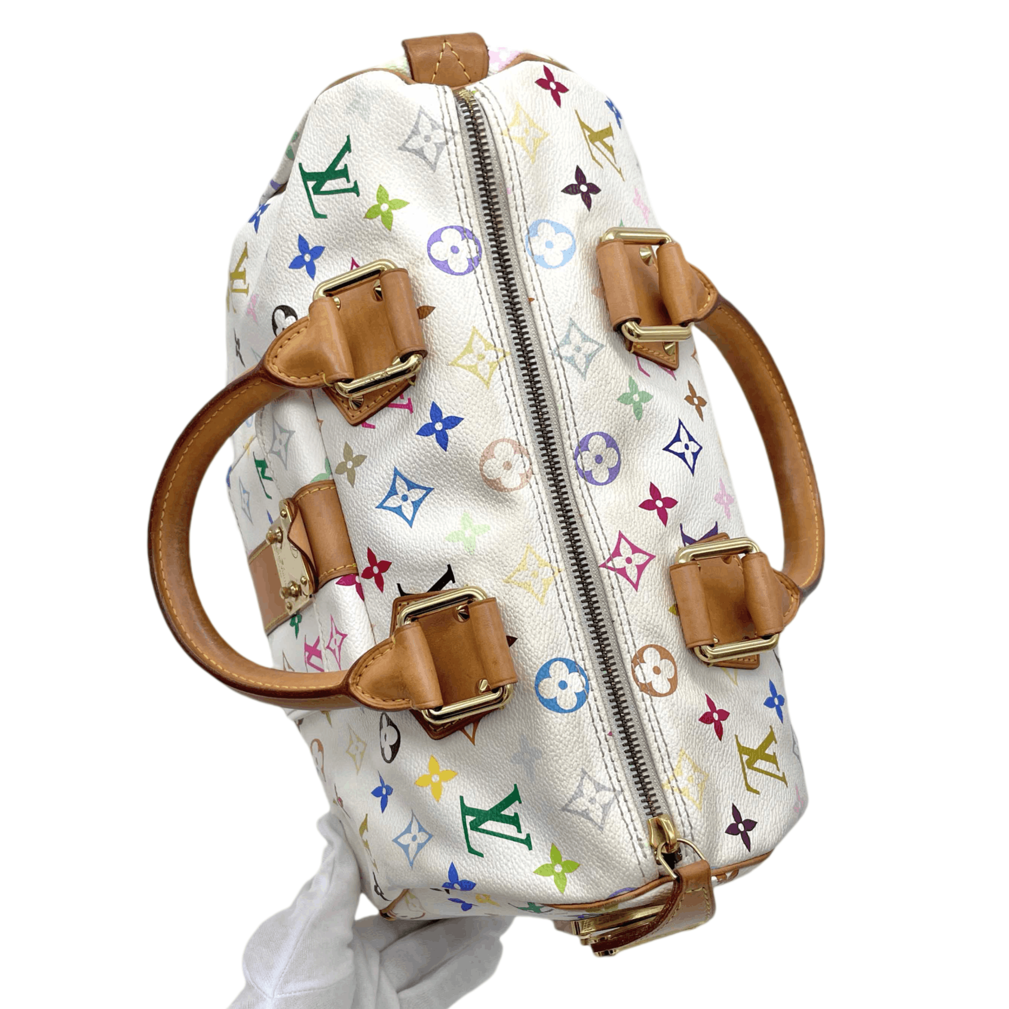 Louis Vuitton Louis Vuitton Monogram Multicolor White Speedy M92643 Size ONE SIZE - 11 Thumbnail