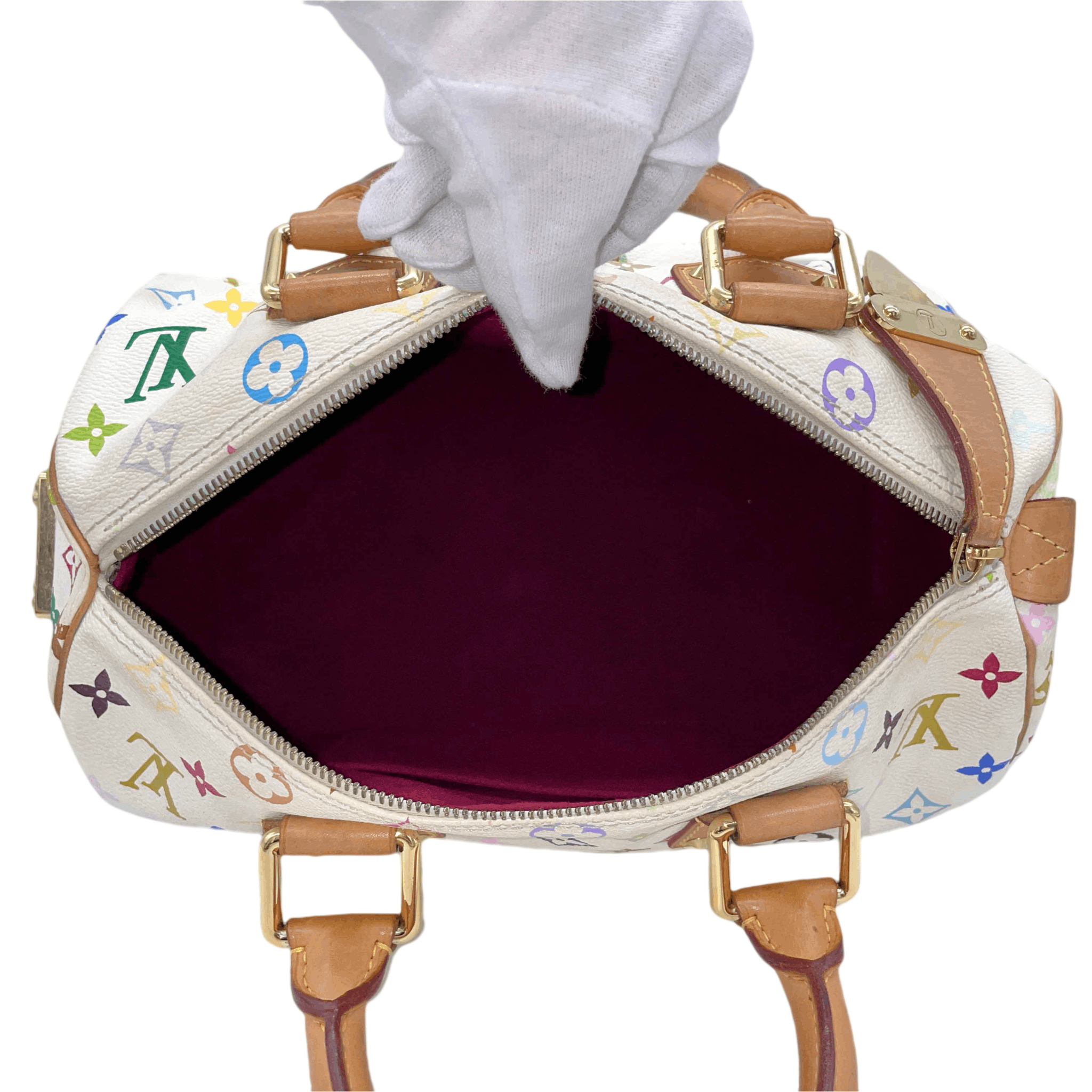 Louis Vuitton Louis Vuitton Monogram Multicolor White Speedy M92643 Size ONE SIZE - 12 Thumbnail