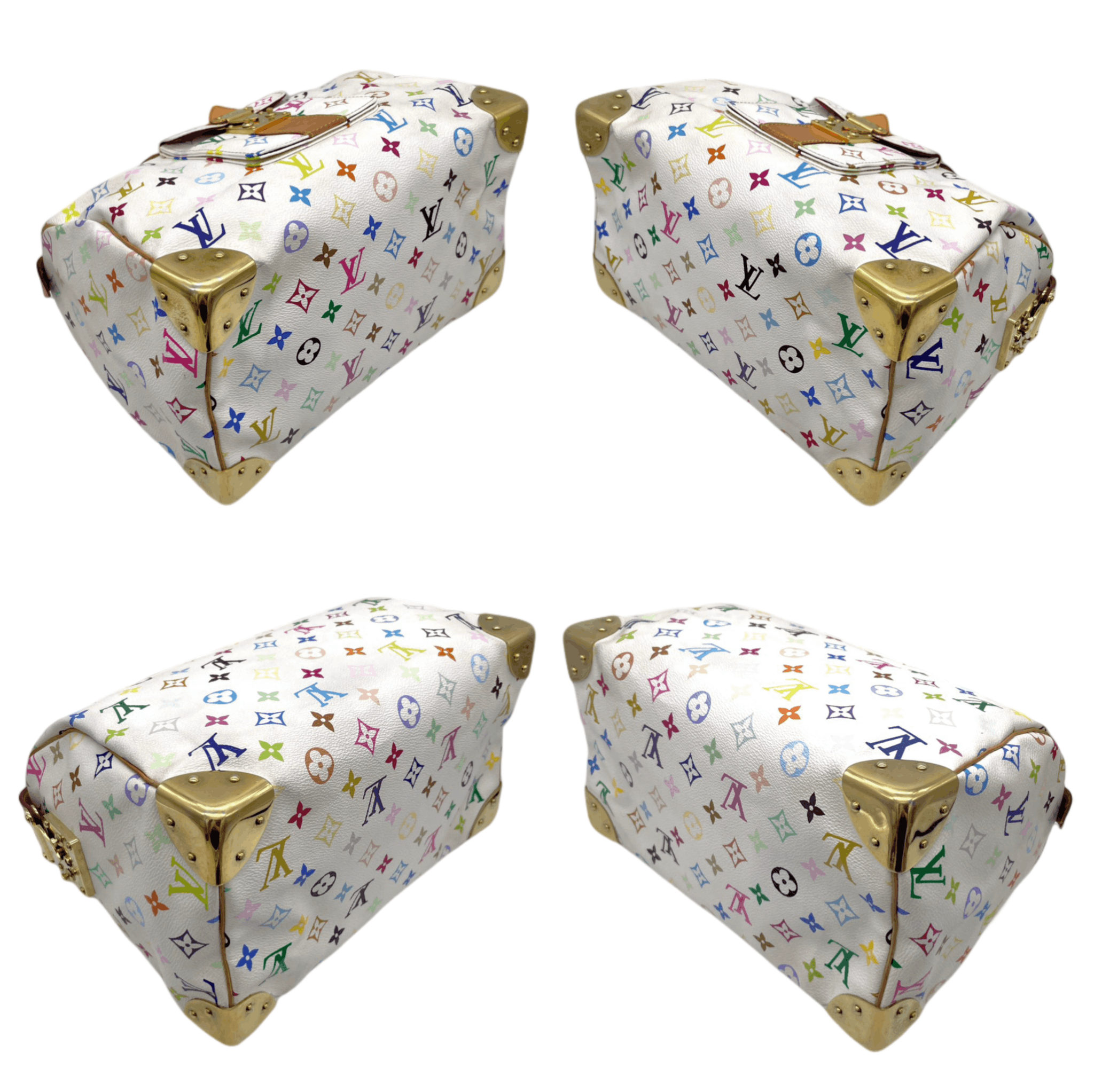 Louis Vuitton Louis Vuitton Monogram Multicolor White Speedy M92643 Size ONE SIZE - 8 Thumbnail