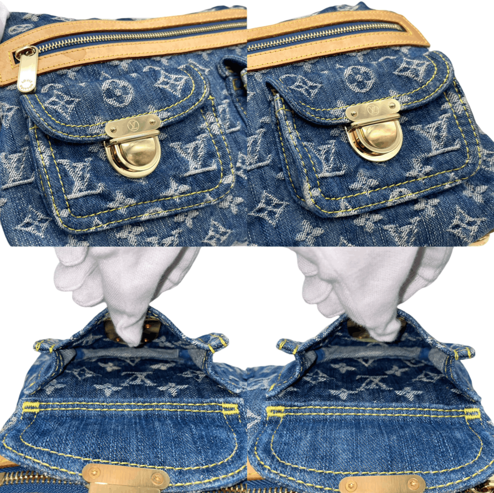 Louis Vuitton Louis Vuitton Monogram Denim Neospidy M95019 Size ONE SIZE - 7 Thumbnail