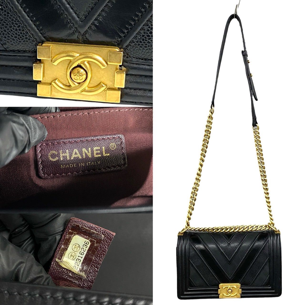 Chanel Chanel Shoulder Bag Black Leather Size ONE SIZE - 3 Thumbnail