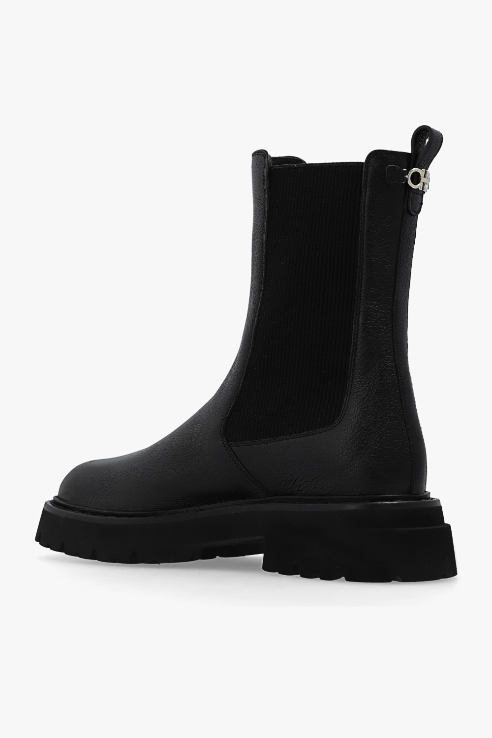 Salvatore Ferragamo FERRAGAMO BLACK ‘ODERICO’ CHELSEA BOOTS Size US 9 / IT 39 - 3 Thumbnail