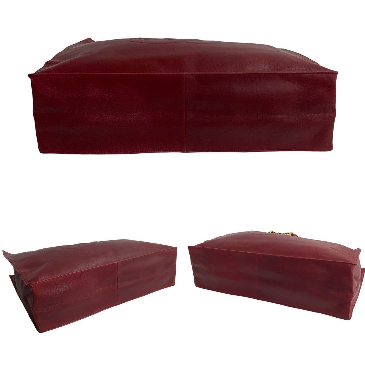 Chanel Chanel Tote Bag Red Leather Size ONE SIZE - 7 Thumbnail