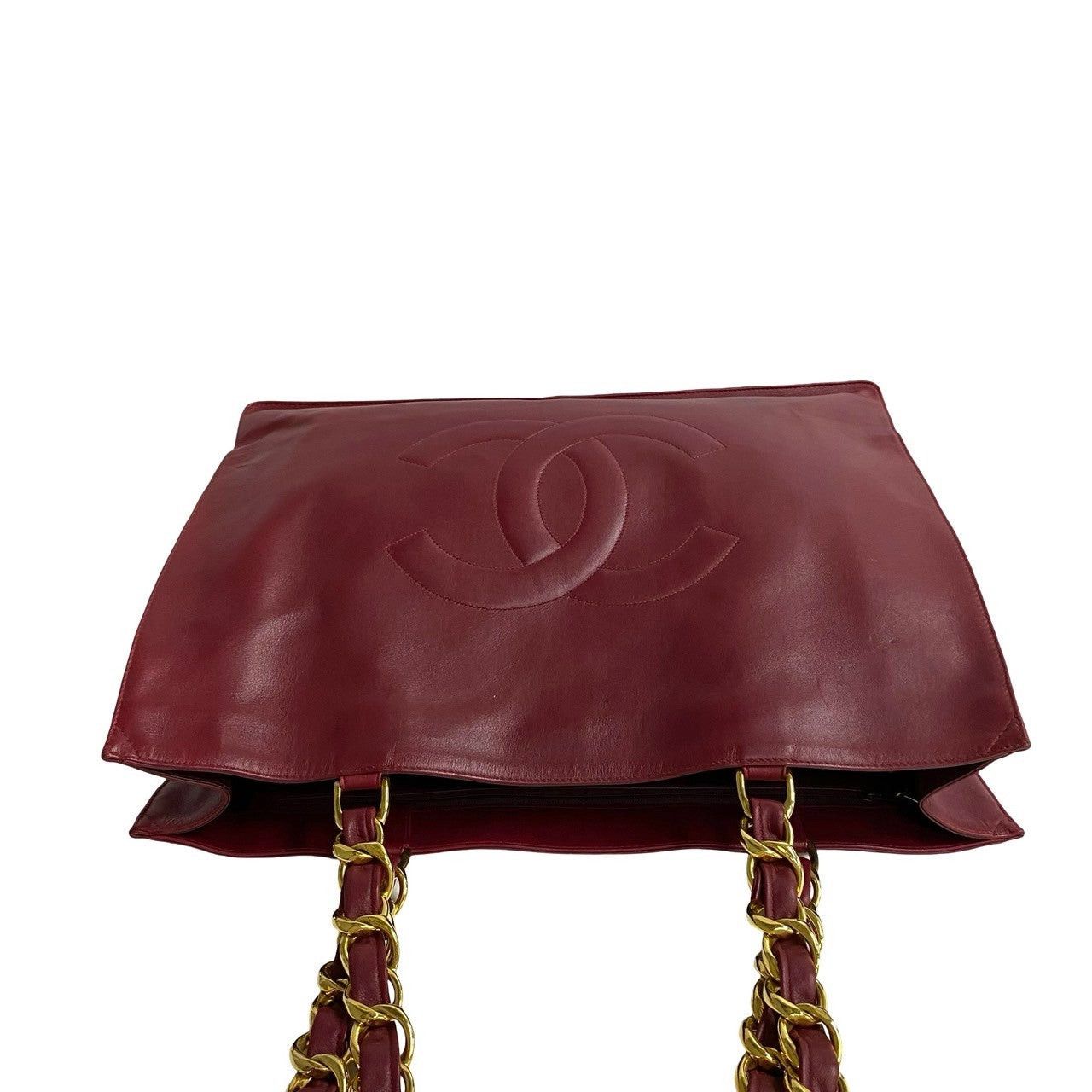 Chanel Chanel Tote Bag Red Leather Size ONE SIZE - 5 Thumbnail