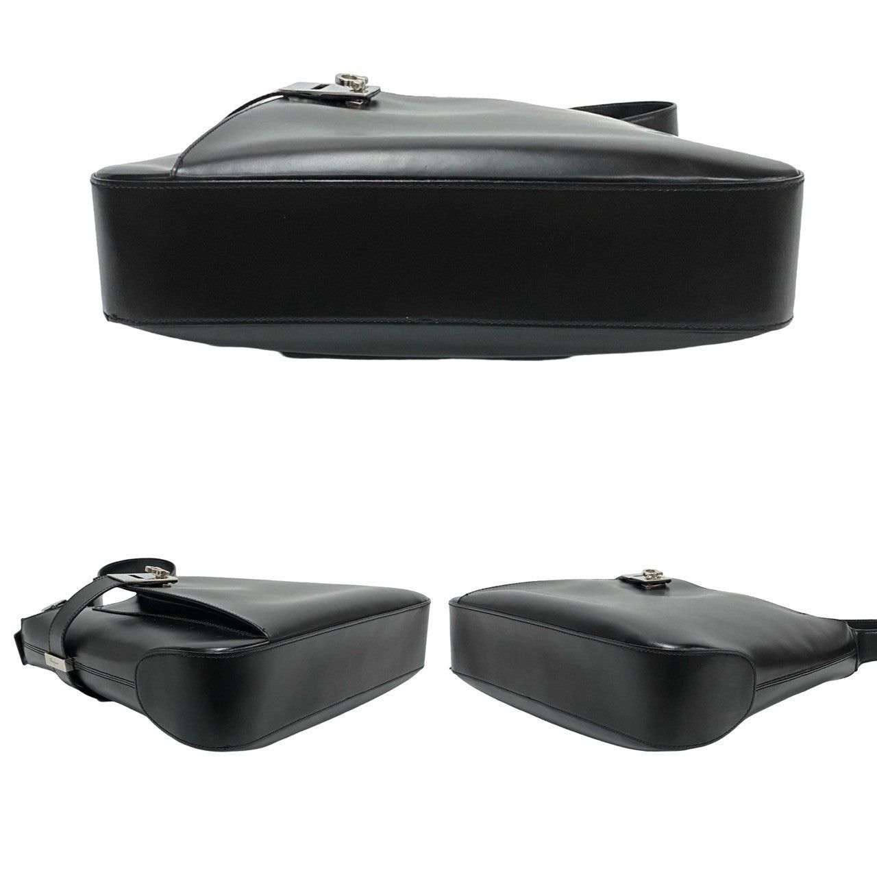 Salvatore Ferragamo Salvatore Ferragamo Shoulder Bag Black Leather Size ONE SIZE - 6 Thumbnail