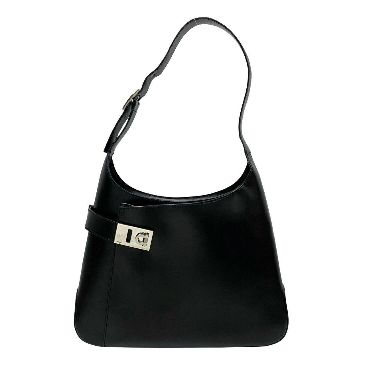 Salvatore Ferragamo Salvatore Ferragamo Shoulder Bag Black Leather Size ONE SIZE - 2 Thumbnail