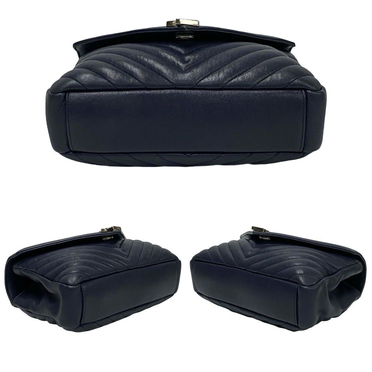 Yves Saint Laurent Yves Saint Laurent Shoulder Bag Blue Leather Size ONE SIZE - 6 Thumbnail