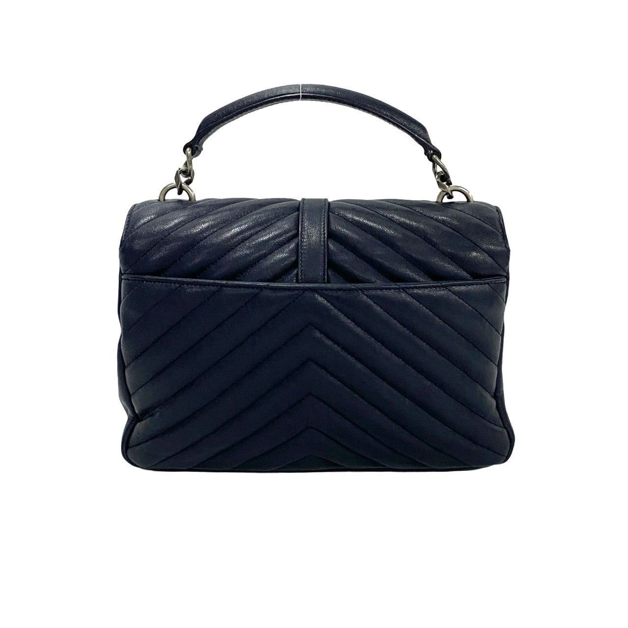 Yves Saint Laurent Yves Saint Laurent Shoulder Bag Blue Leather Size ONE SIZE - 4 Thumbnail