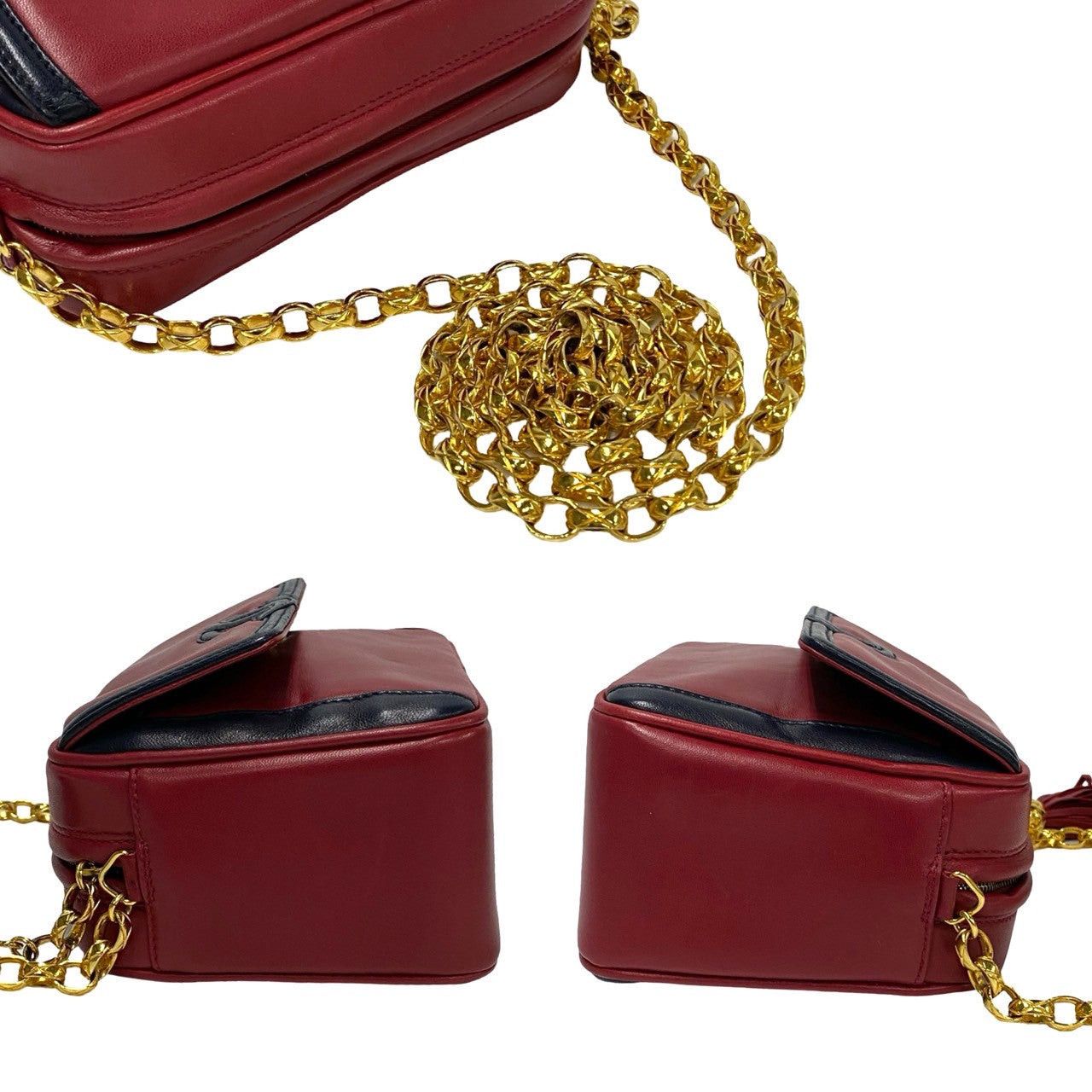 Chanel Chanel Shoulder Bag Red Leather Size ONE SIZE - 5 Thumbnail