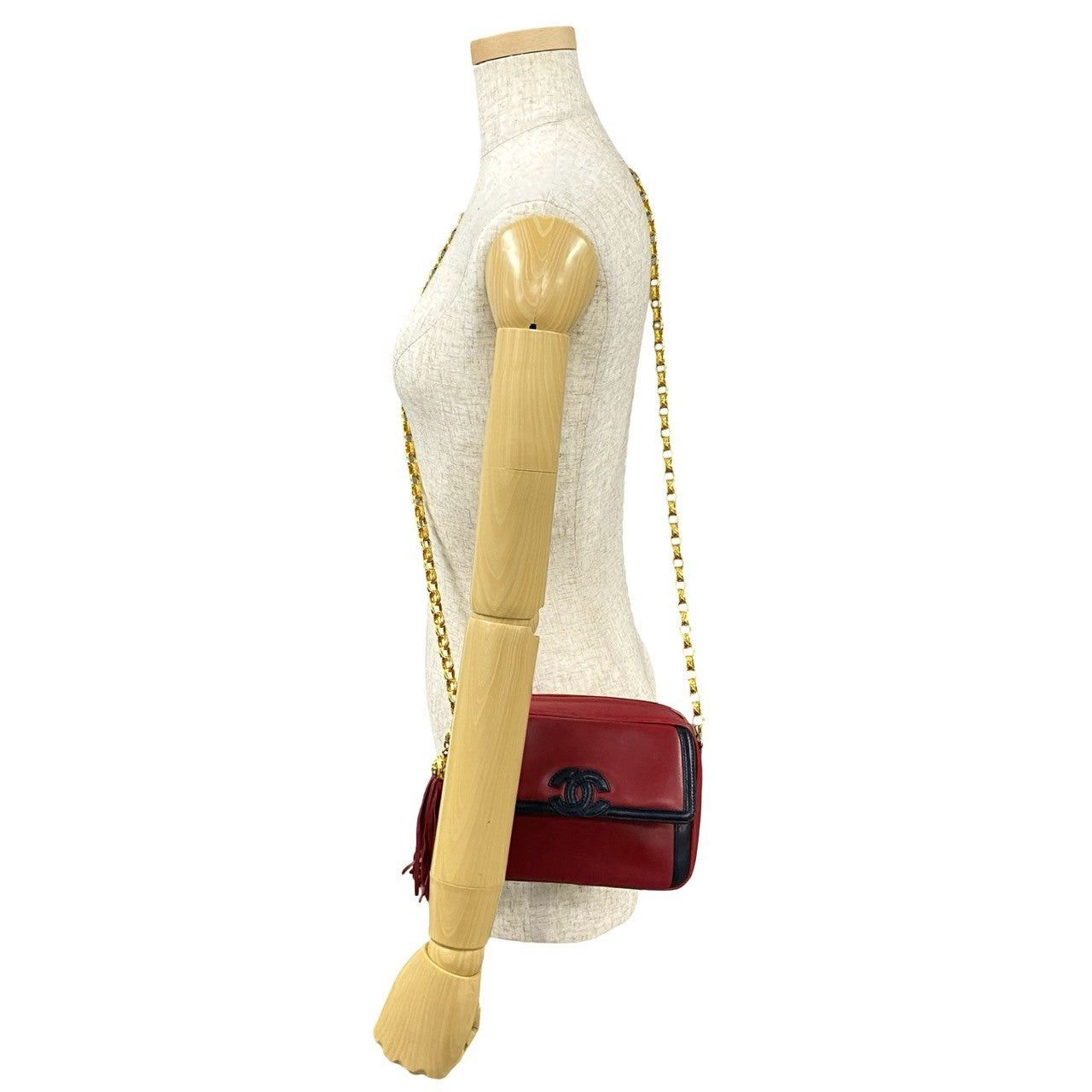 Chanel Chanel Shoulder Bag Red Leather Size ONE SIZE - 2 Thumbnail