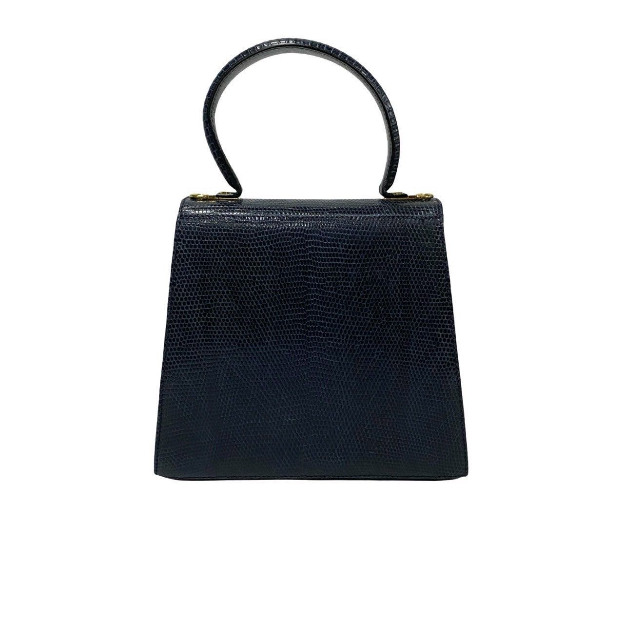 Salvatore Ferragamo Salvatore Ferragamo Shoulder Bag Blue Leather - Exotic Size ONE SIZE - 4 Thumbnail