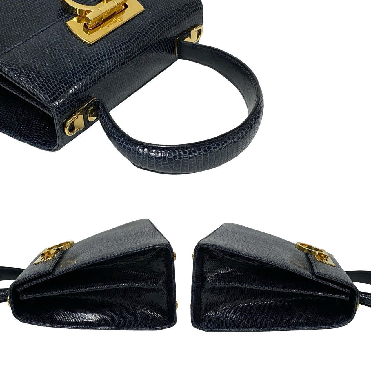 Salvatore Ferragamo Salvatore Ferragamo Shoulder Bag Blue Leather - Exotic Size ONE SIZE - 5 Thumbnail
