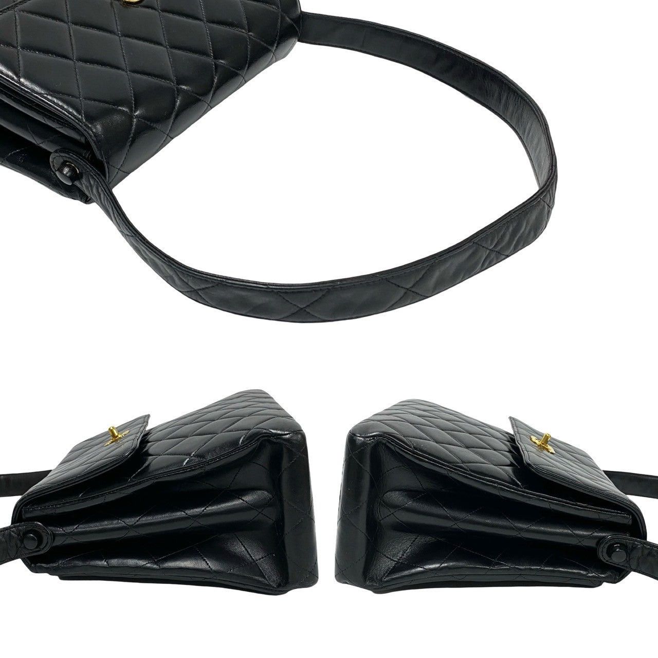 Chanel Chanel Shoulder Bag Black Leather Size ONE SIZE - 5 Thumbnail