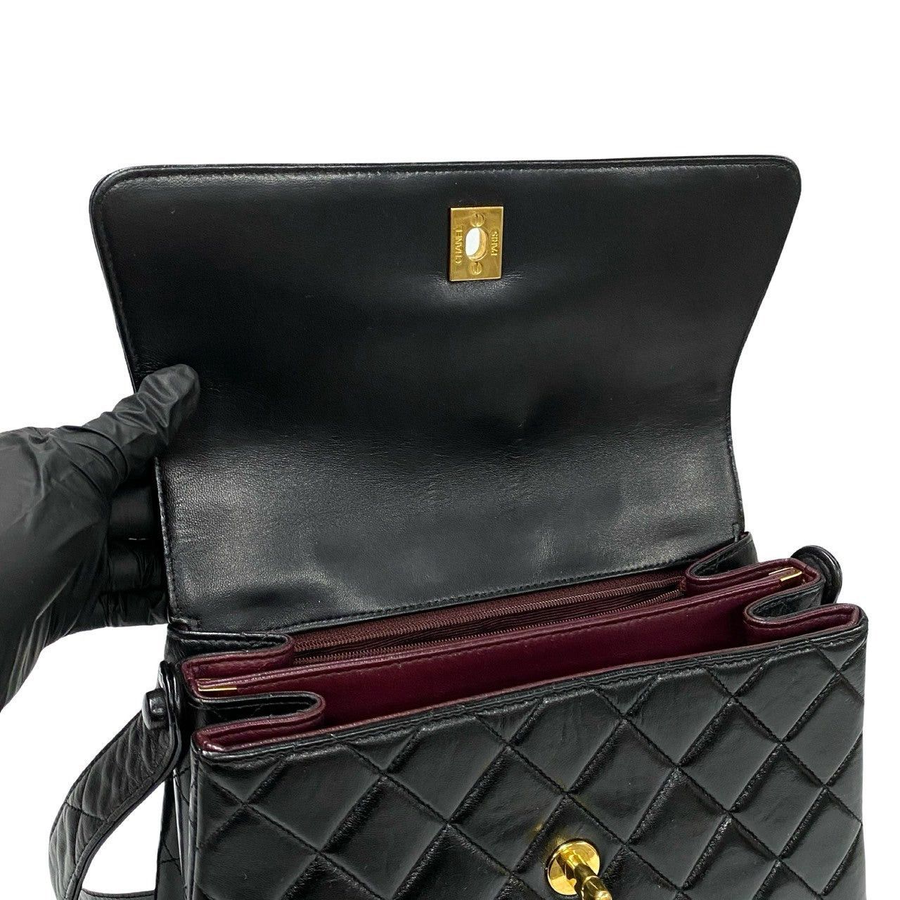 Chanel Chanel Shoulder Bag Black Leather Size ONE SIZE - 8 Thumbnail