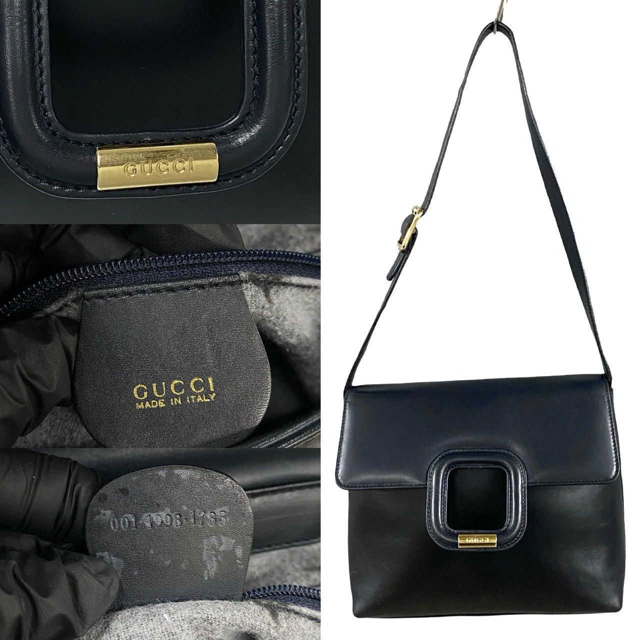 Gucci Gucci Shoulder Bag Blue Leather Size ONE SIZE - 3 Thumbnail