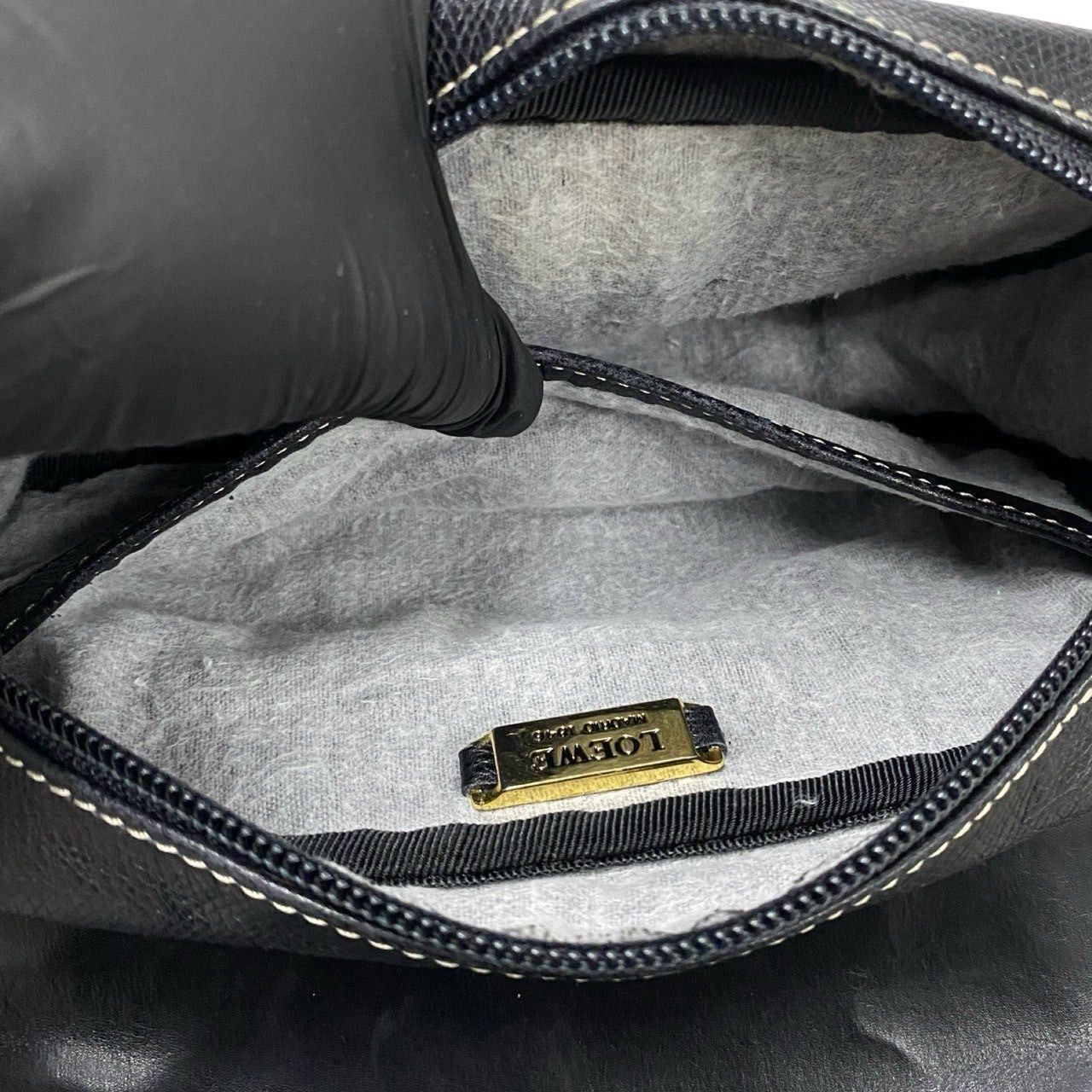 Loewe Loewe Shoulder Bag Black Leather Size ONE SIZE - 9 Thumbnail