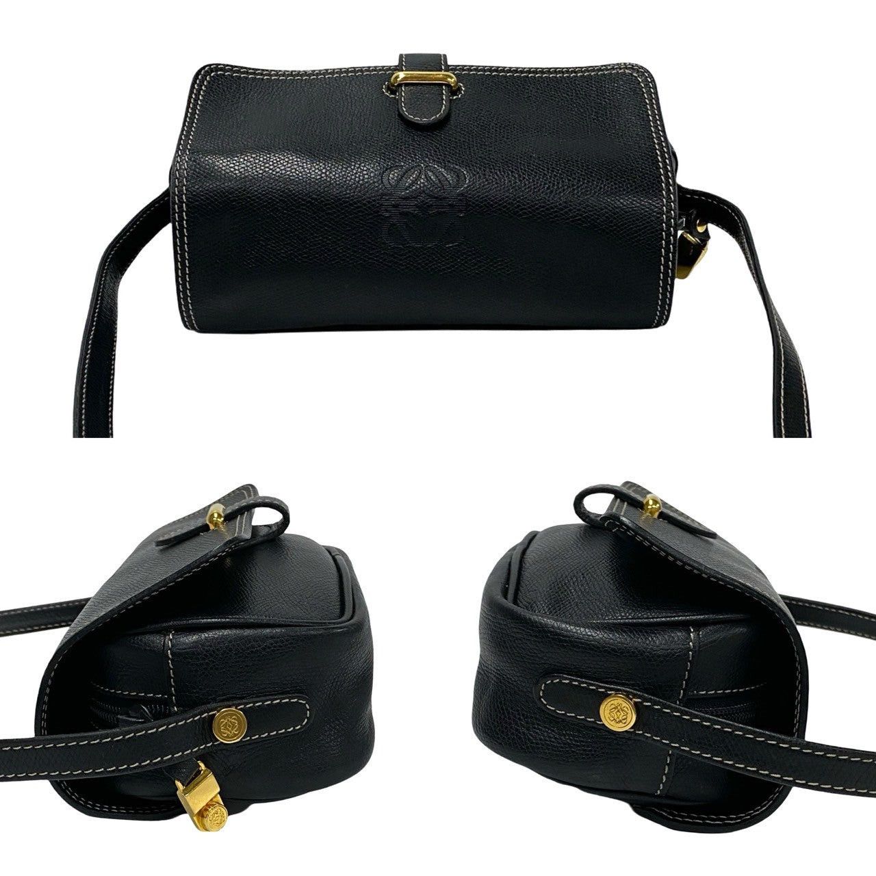 Loewe Loewe Shoulder Bag Black Leather Size ONE SIZE - 5 Thumbnail