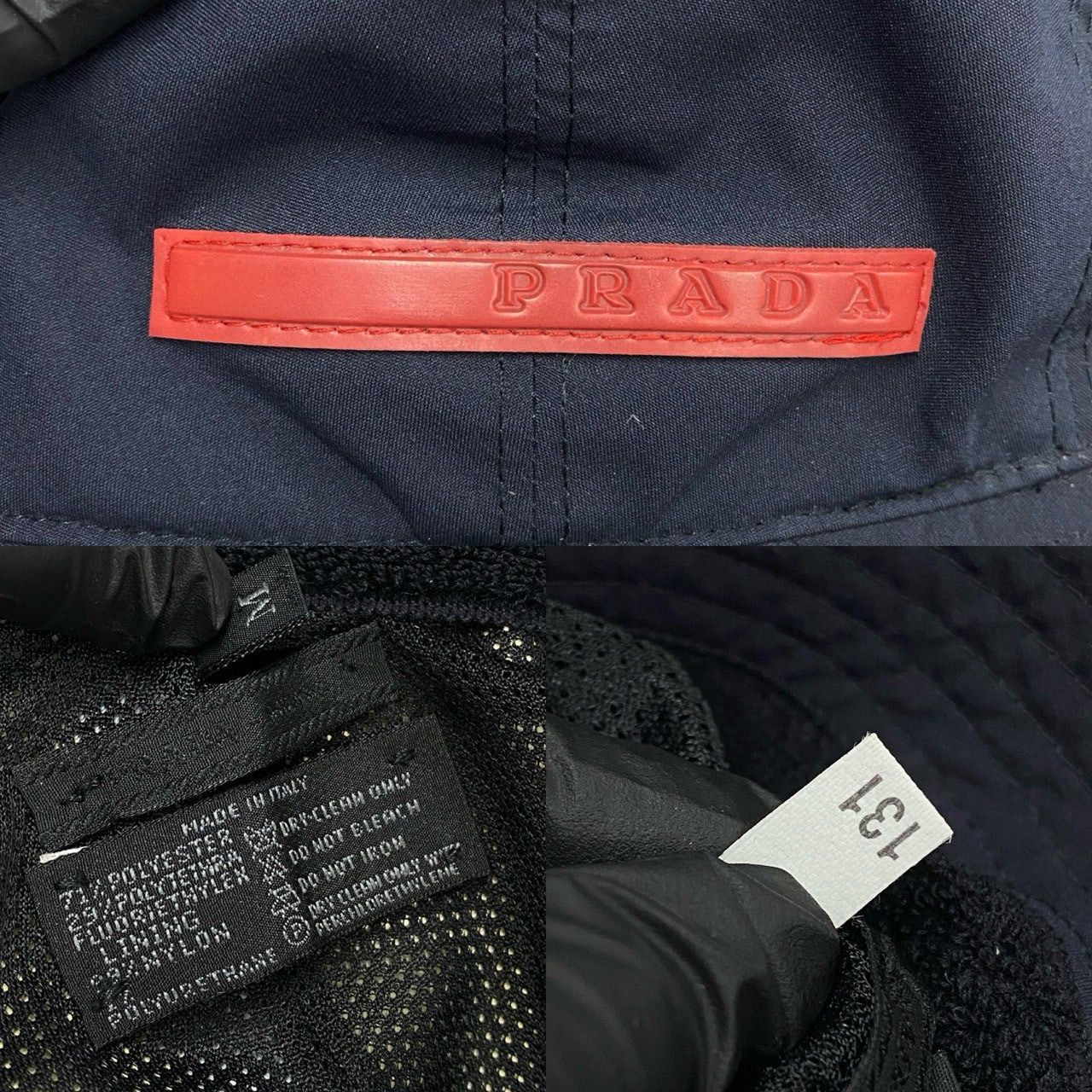 Prada Prada Hat Blue Synthetic Size ONE SIZE - 2 Thumbnail