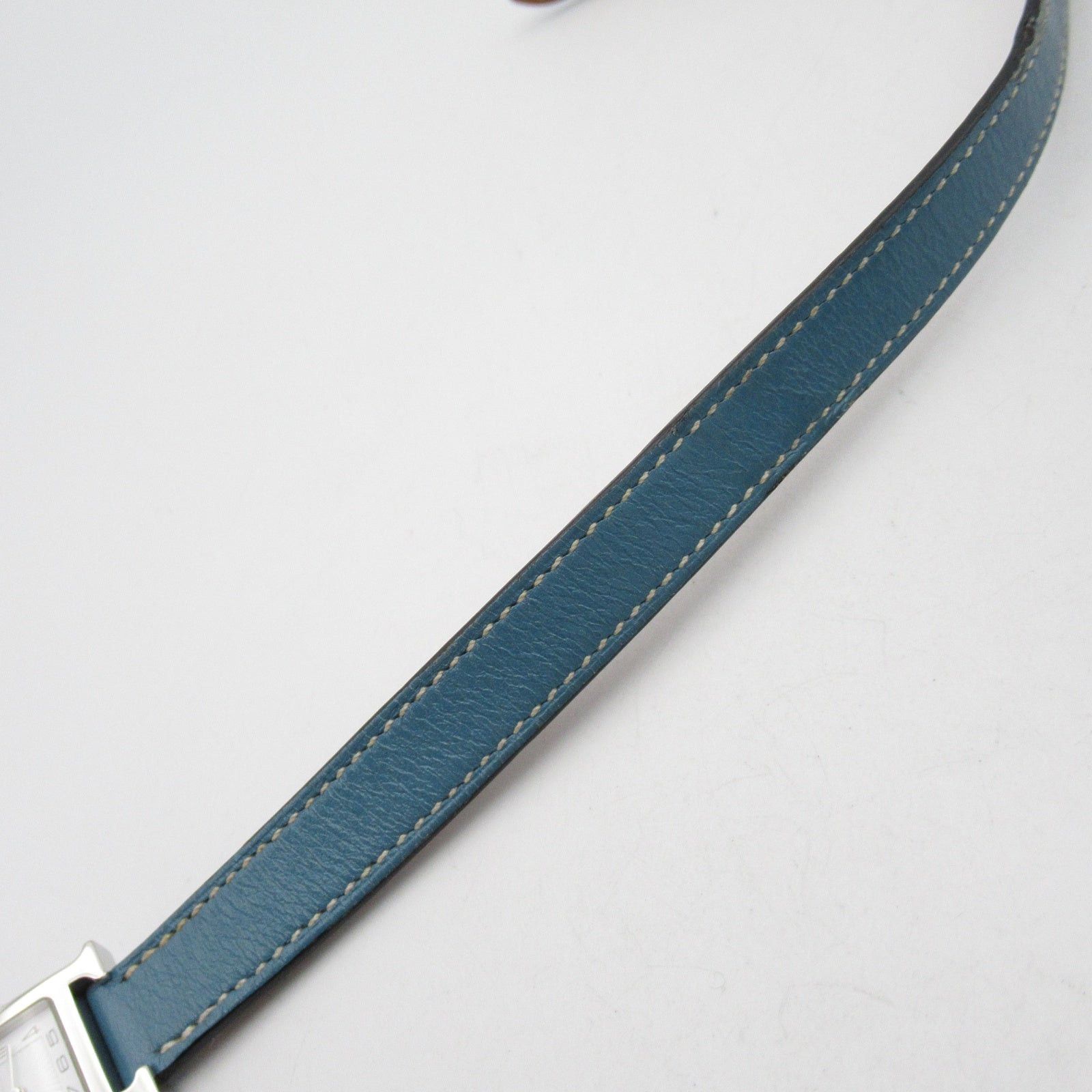 Hermes Hermes H Watch Mini Double Tour Women Quartz Stainless Steel Leather Belt White Size ONE SIZE - 17 Thumbnail