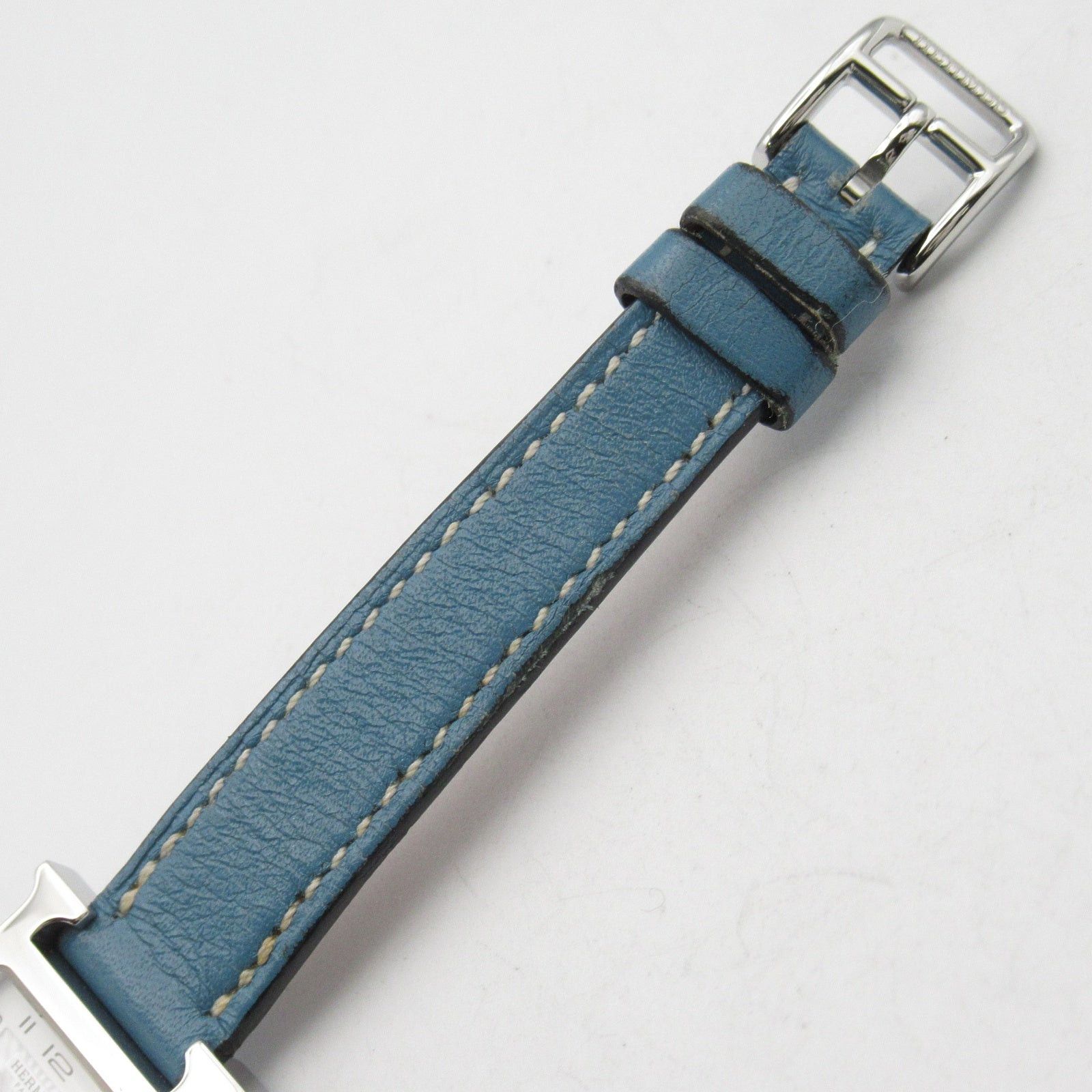 Hermes Hermes H Watch Mini Double Tour Women Quartz Stainless Steel Leather Belt White Size ONE SIZE - 14 Thumbnail