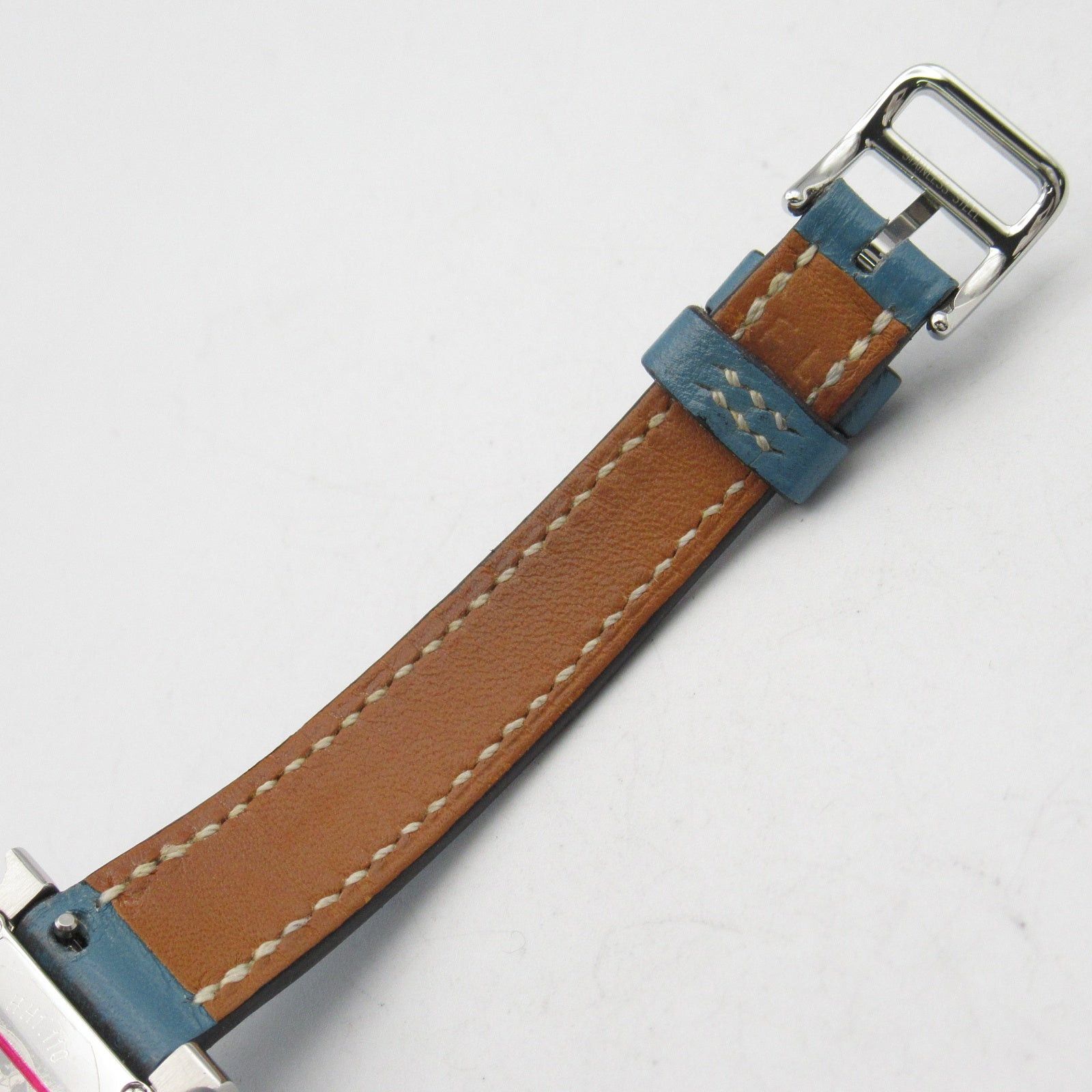 Hermes Hermes H Watch Mini Double Tour Women Quartz Stainless Steel Leather Belt White Size ONE SIZE - 15 Thumbnail