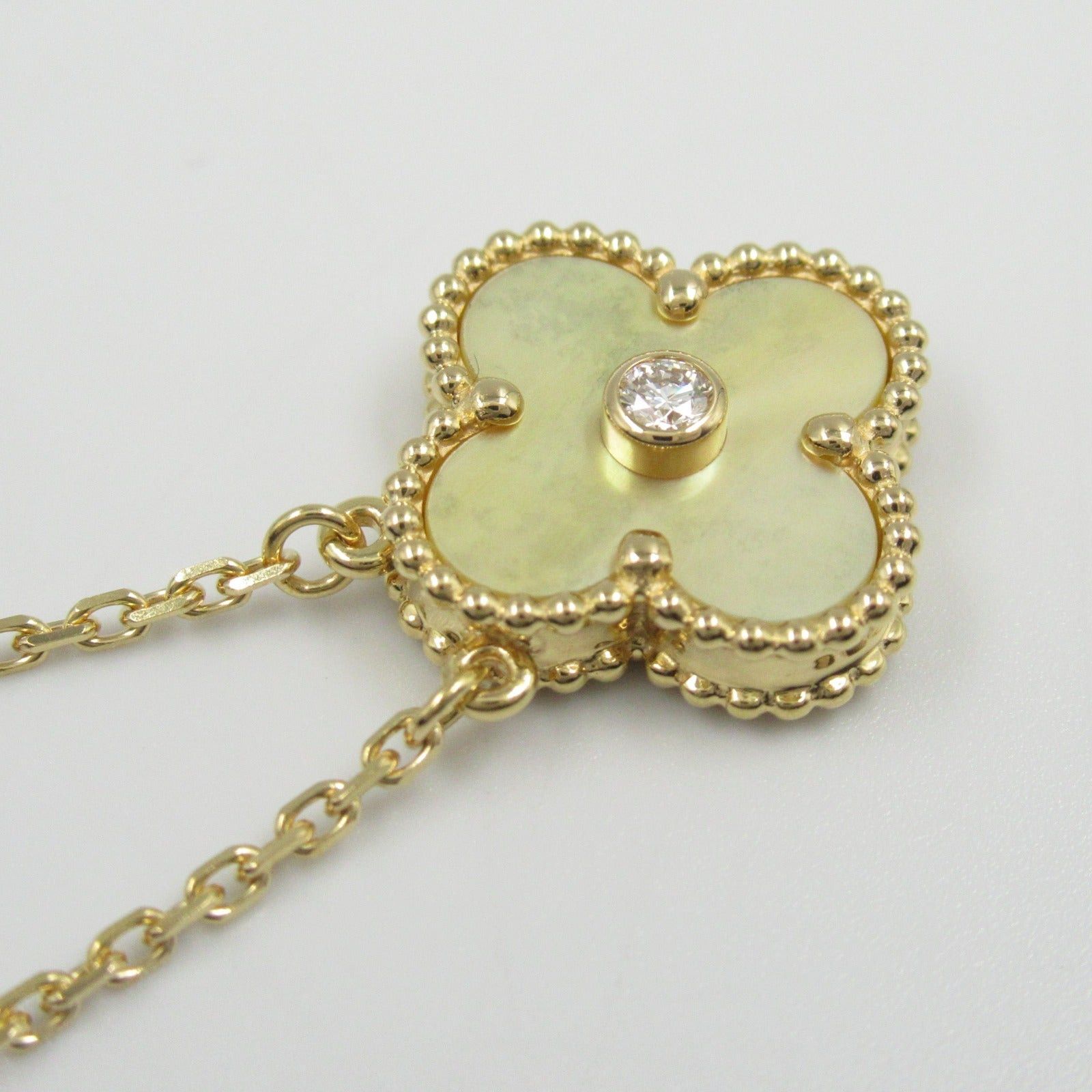 Van Cleef & Arpels Van Cleef Arpels Alhambra Necklace K18 (Yellow Gold) Diamond Clear Yellow Size ONE SIZE - 6 Thumbnail
