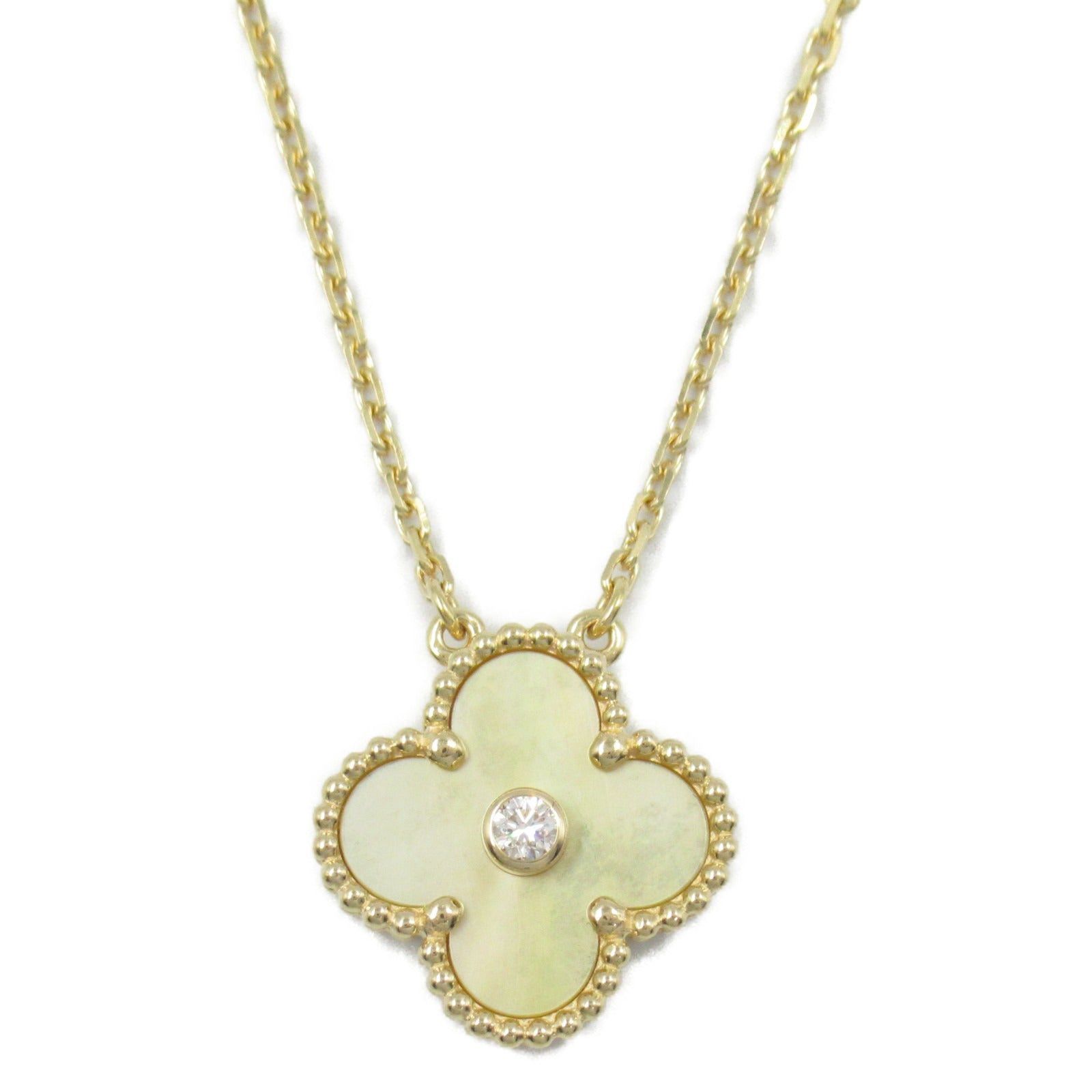 Van Cleef & Arpels Van Cleef Arpels Alhambra Necklace K18 (Yellow Gold) Diamond Clear Yellow Size ONE SIZE - 2 Thumbnail