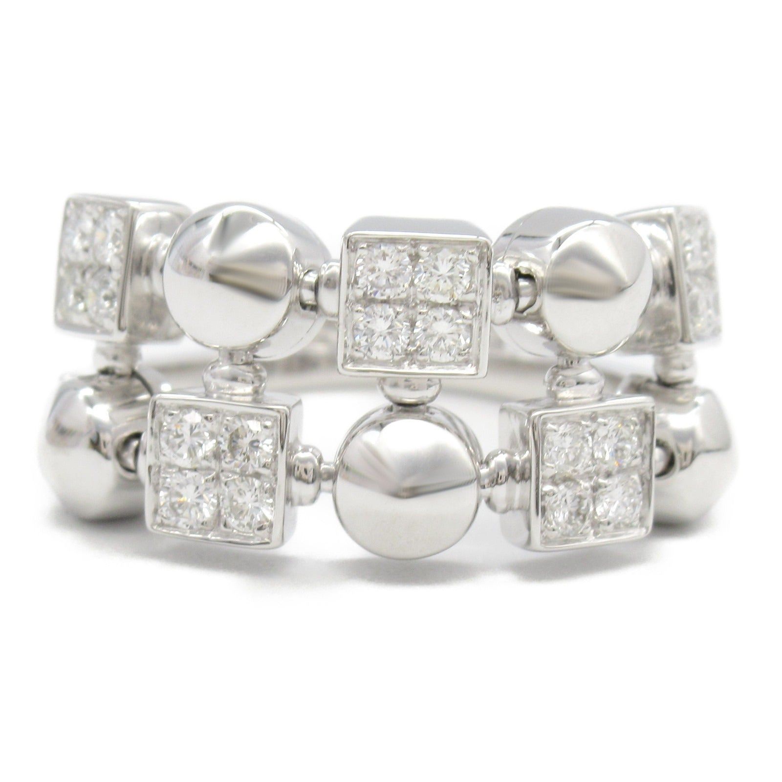 Bvlgari Bvlgari Lucia Ring Diamond K18Wg (White Gold) Clear Size ONE SIZE - 2 Thumbnail